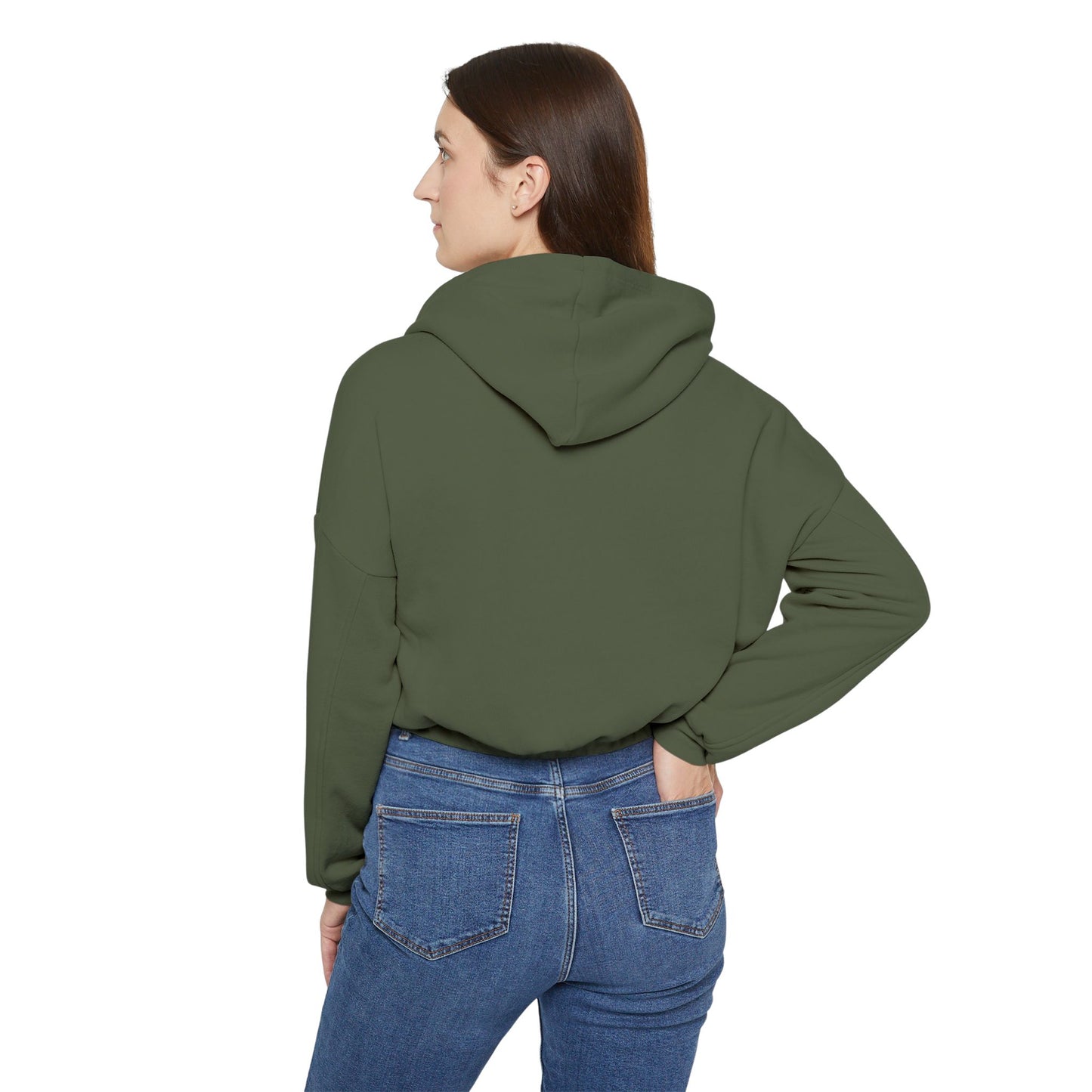 Faith Over Fear Women's Cinched Bottom Hoodie Pullover