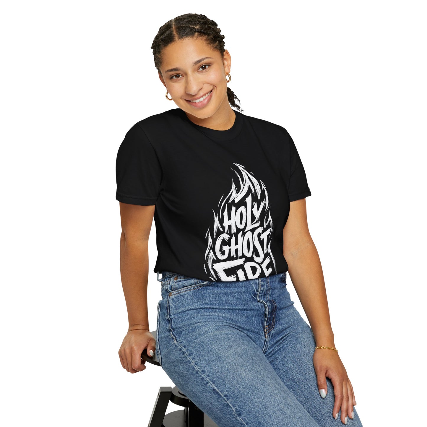 Holy Ghost Fire - Unisex Garment-Dyed T-Shirt