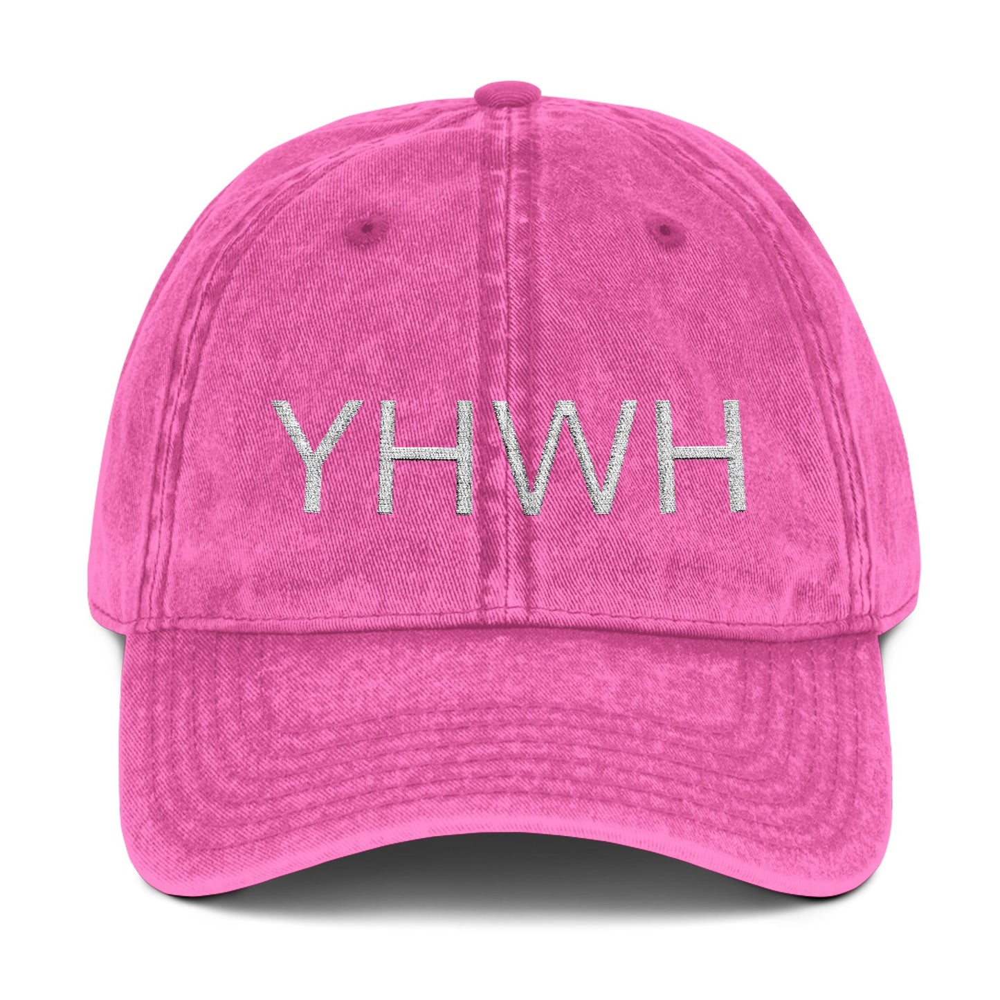 Vintage YHWH Embroidered Cap | Trucker Hat for Casual Style & Spiritual Connection