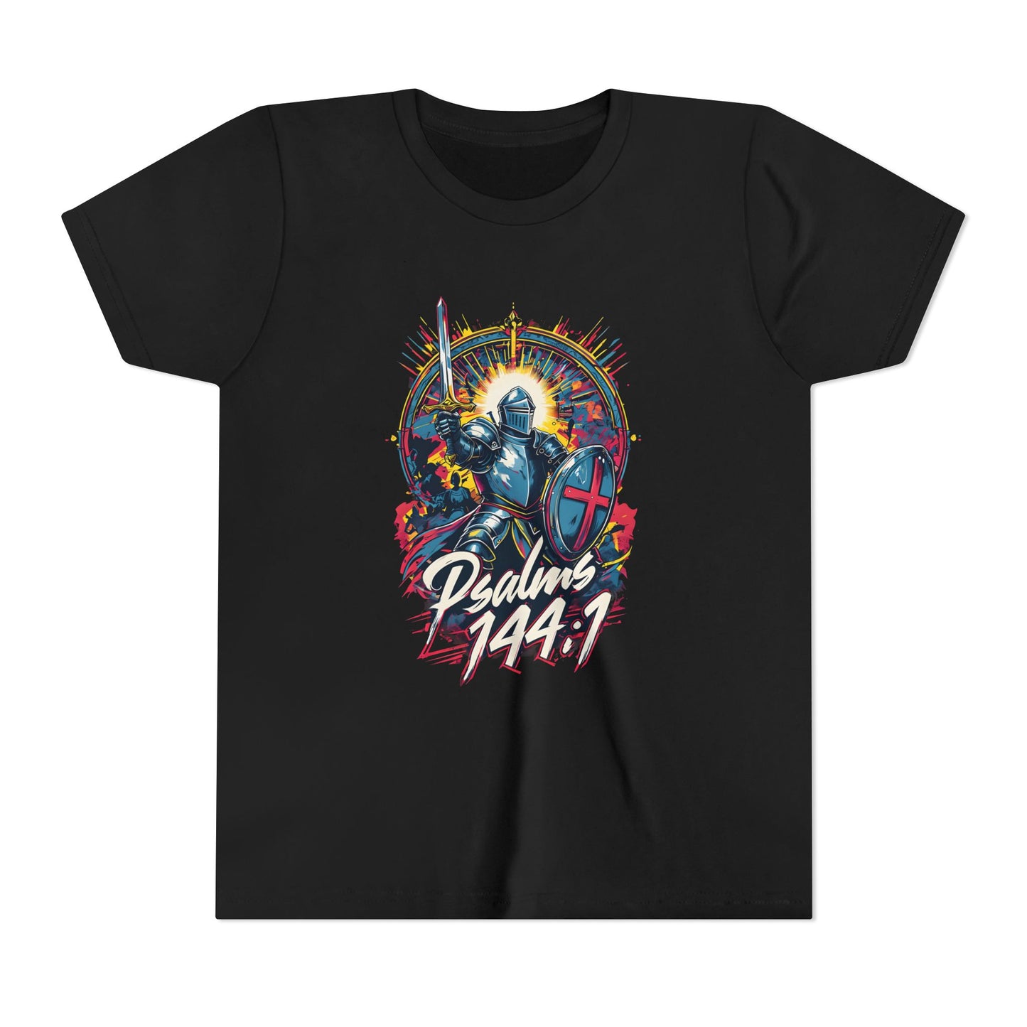 'Psalms 144:1' warrior - Youth Tee