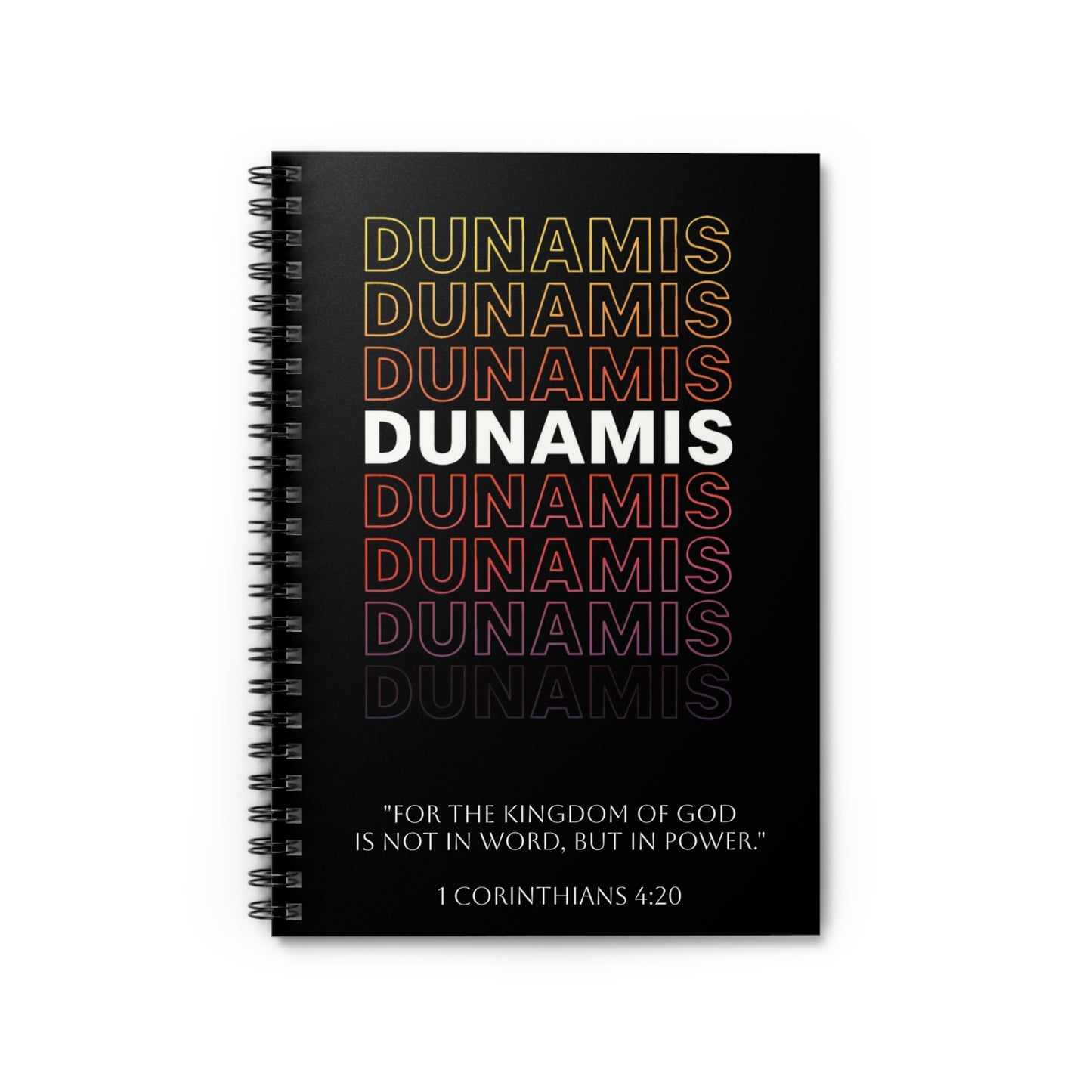 Dunamis- Spiral Notebook journal