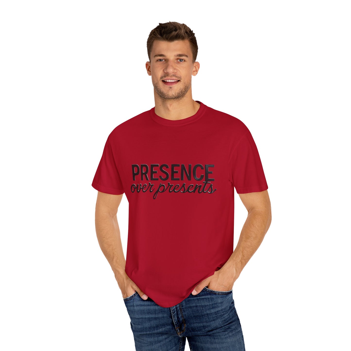 'Presence Over Presents' Inspirational Unisex Tee