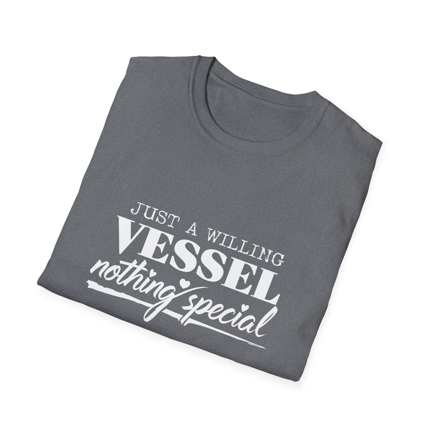 DESSY Women's Softstyle T-Shirt - Just a Willing Vessel Women's Design
