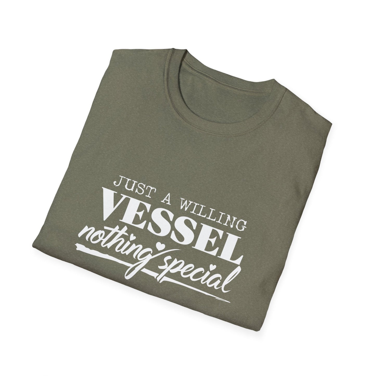 DESSY Women's Softstyle T-Shirt - Just a Willing Vessel Women's Design