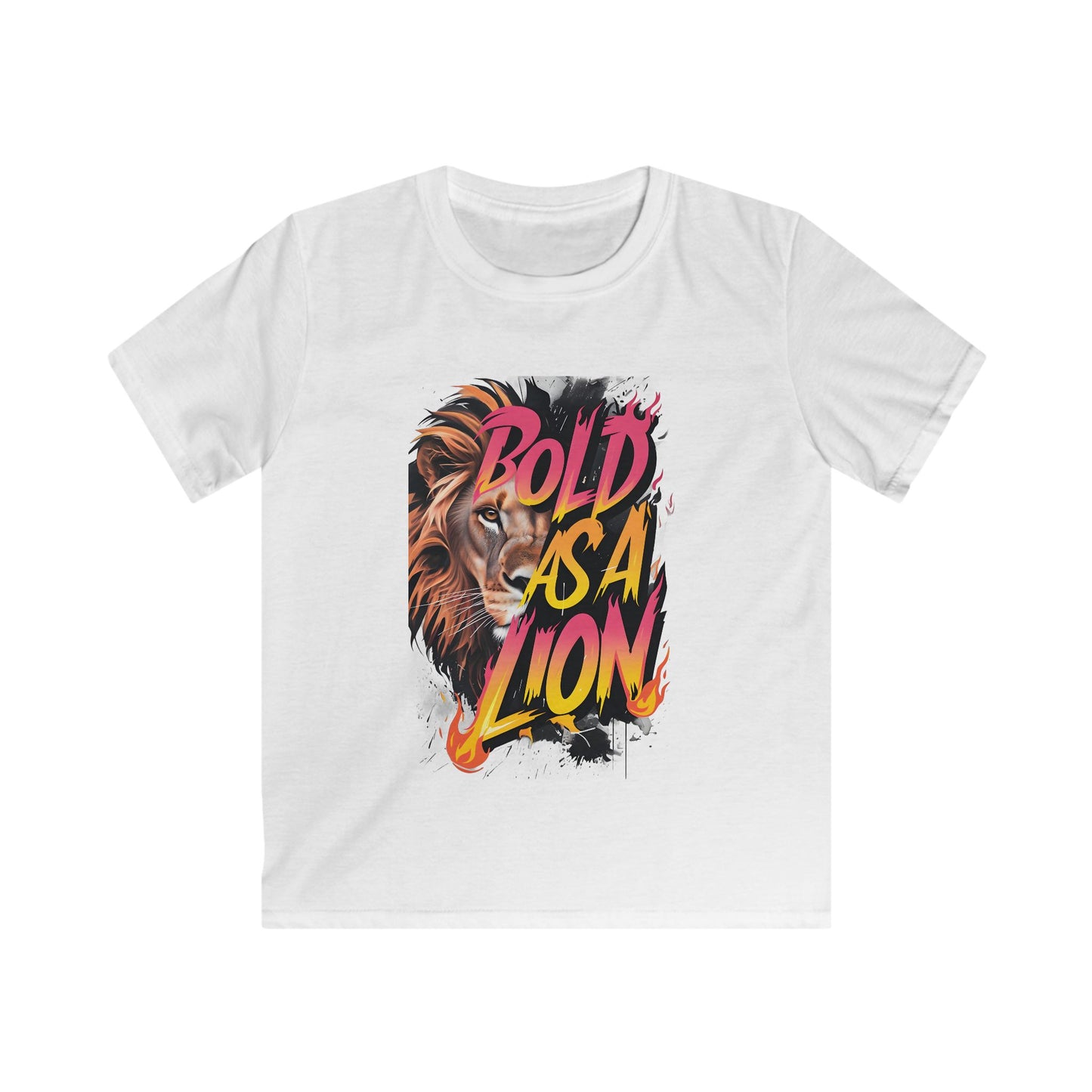 'Bold as a Lion' Kids Softstyle Tee -