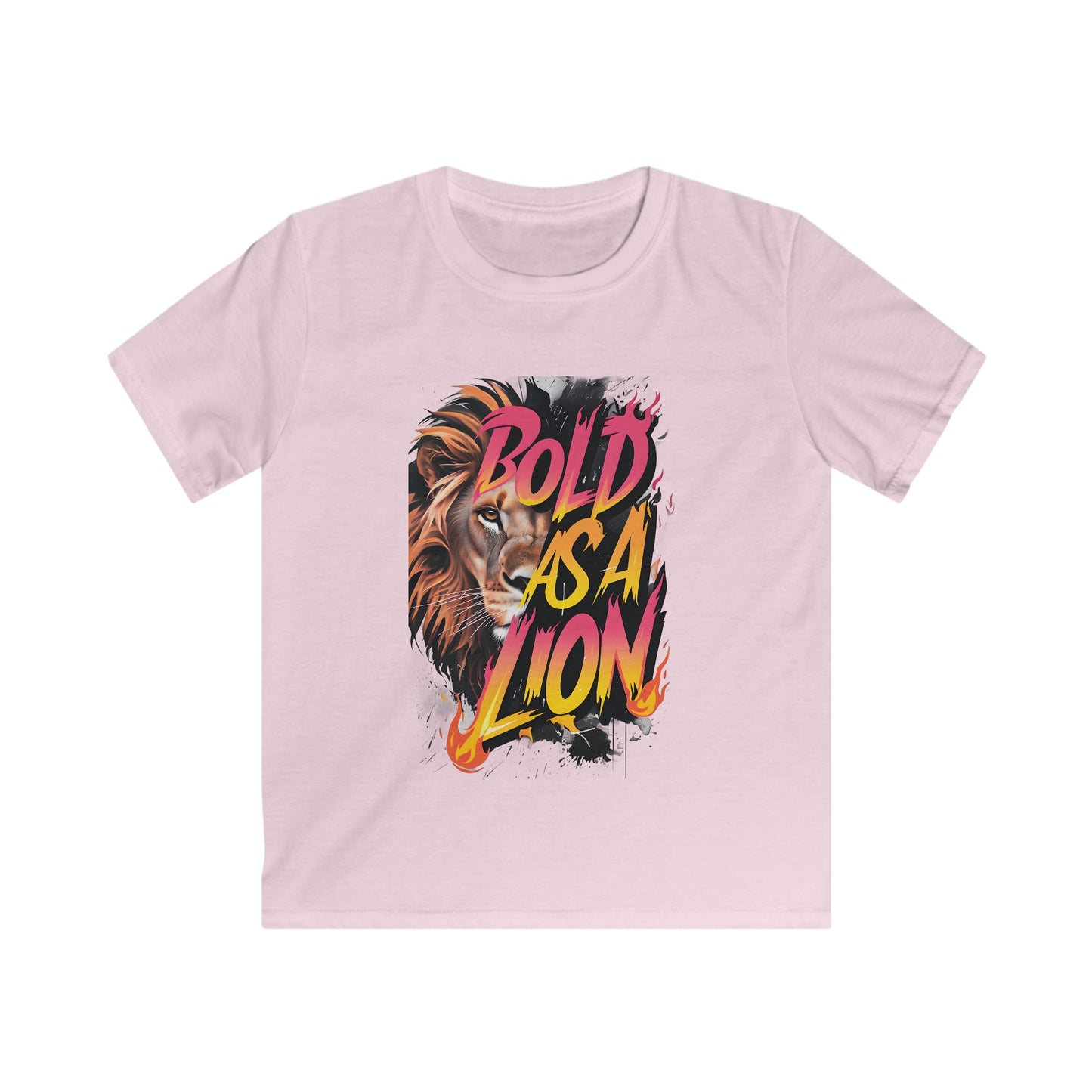 'Bold as a Lion' Kids Softstyle Tee -