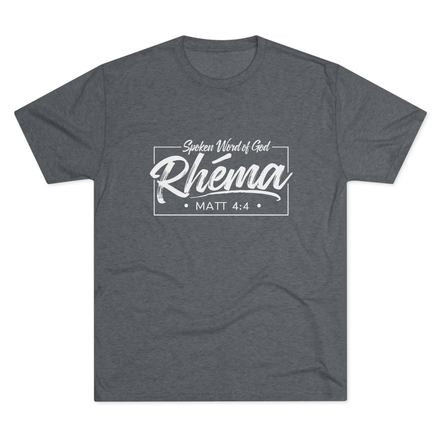 Rhema Unisex Tri-Blend Crew Tee - Inspirational Christian T-Shirt
