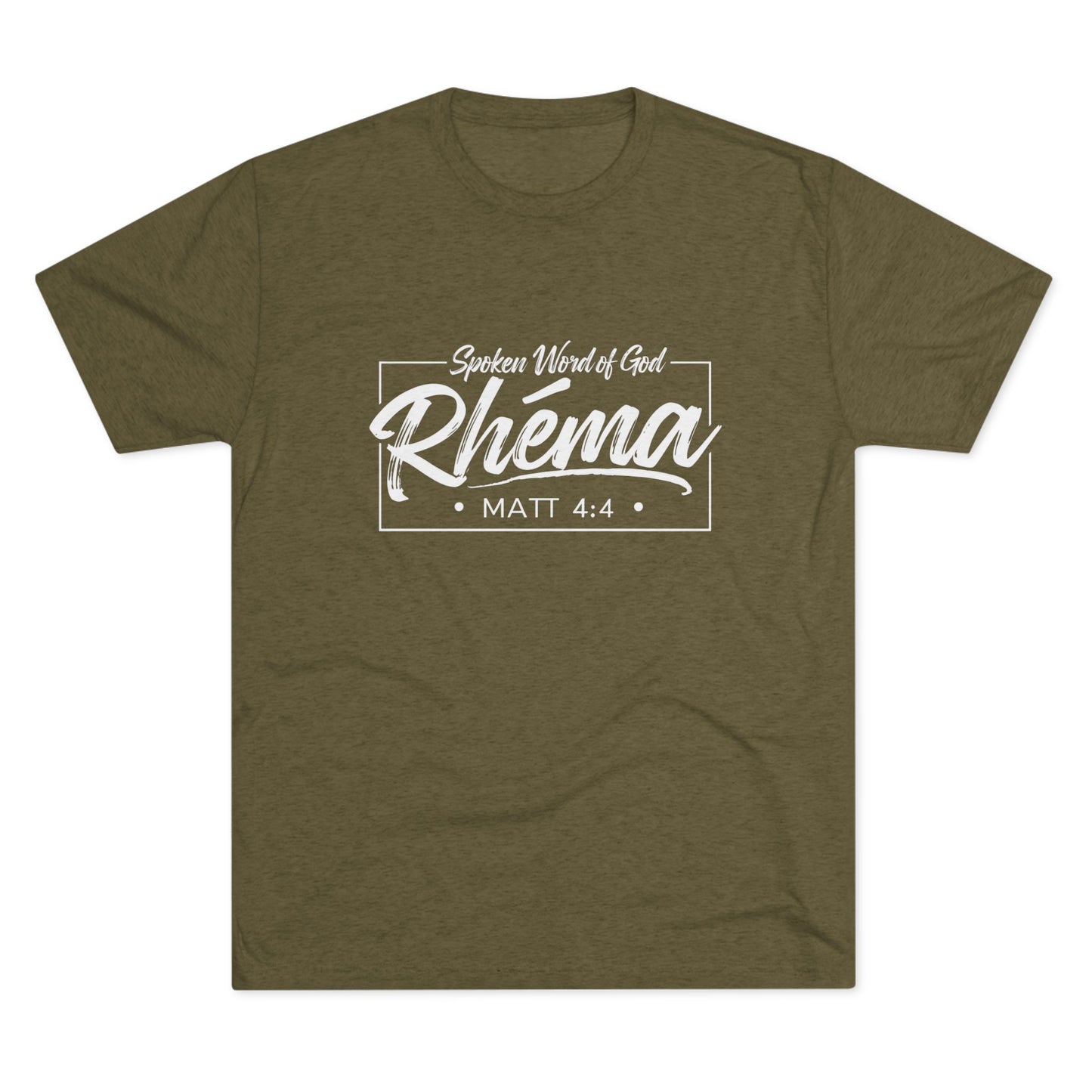 Rhema Unisex Tri-Blend Crew Tee - Inspirational Christian T-Shirt