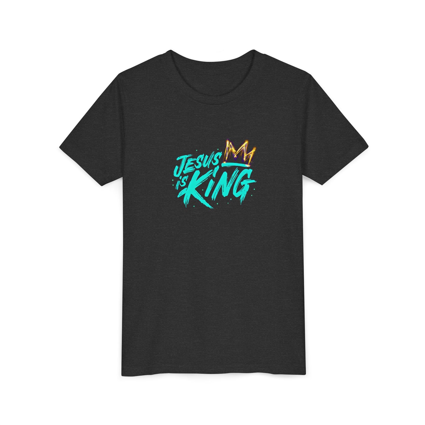 'Jesus is King' - YOUTH short sleeve Tee