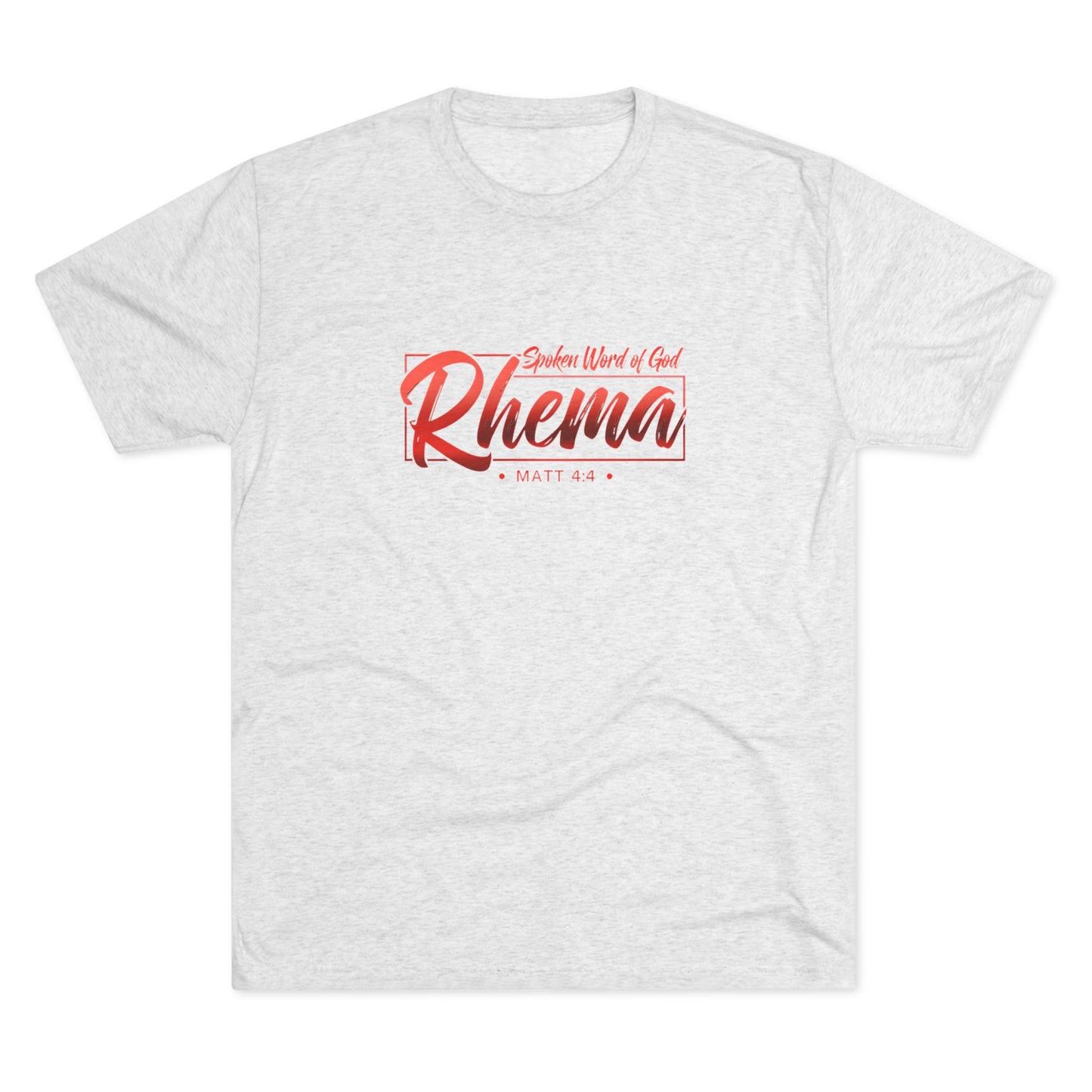Rhema Unisex Tri-Blend Crew Tee - Inspirational Christian T-Shirt