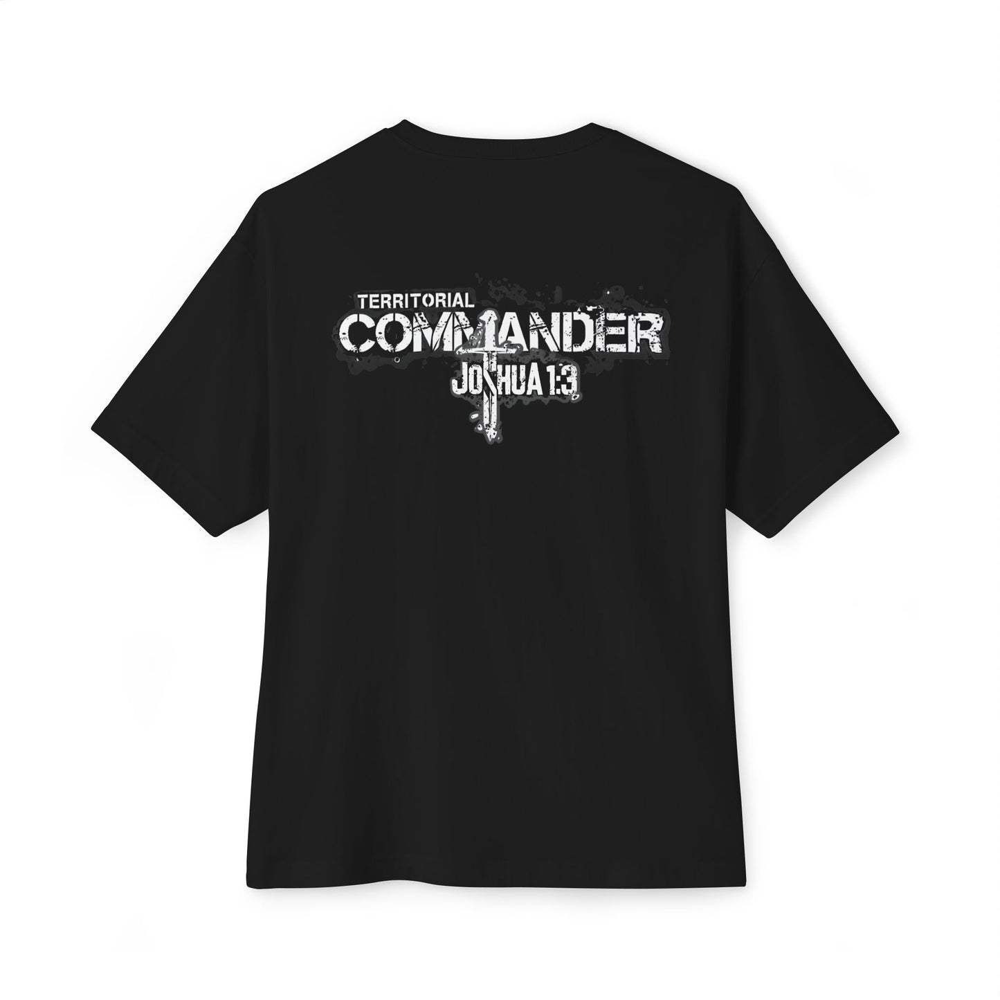 'Territorial Commander' Joshua 1:3 - Unisex Oversized Tee