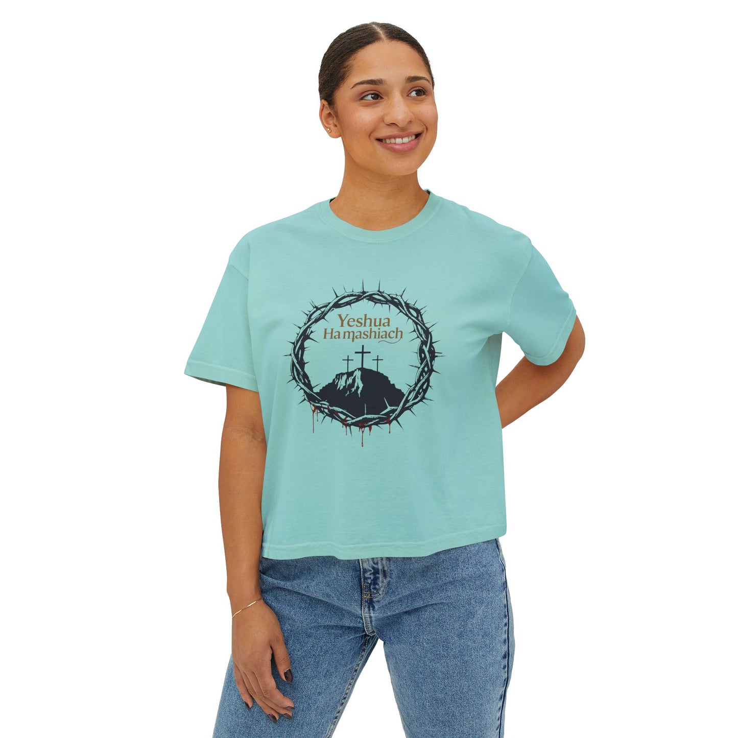 Yeshua HaMashiach- Women's Box Tee