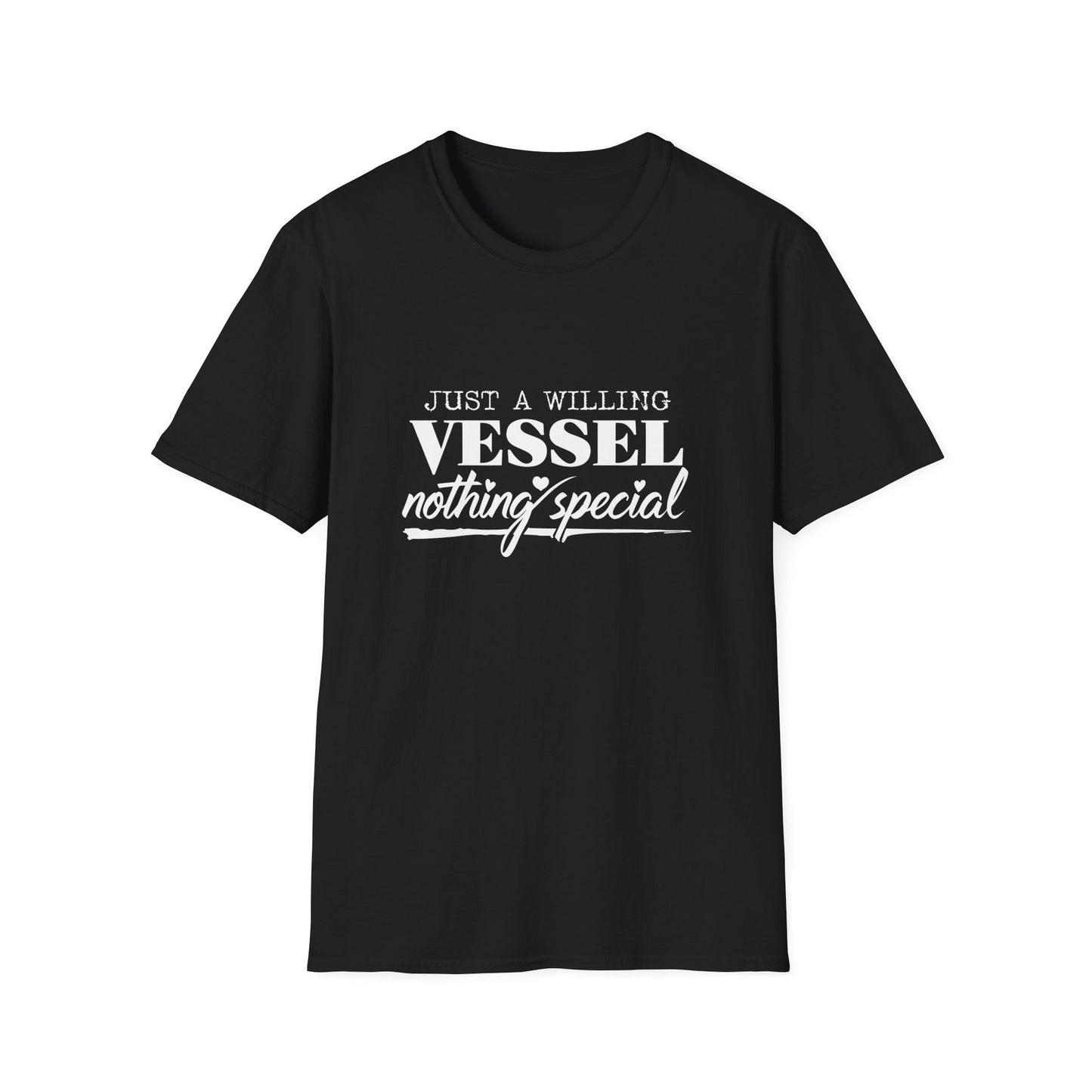 DESSY Women's Softstyle T-Shirt - Just a Willing Vessel Women's Design