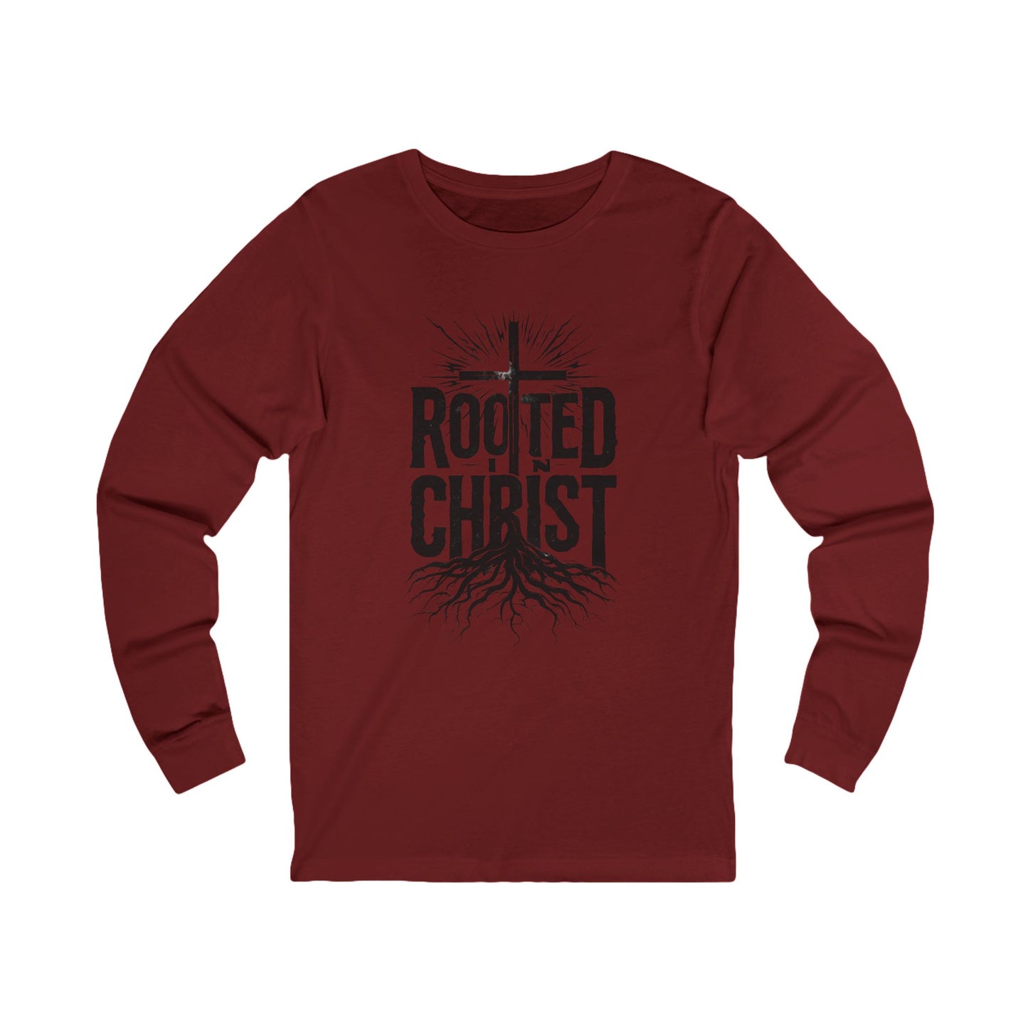 'Rooted in Christ' - Unisex Long Sleeve Tee