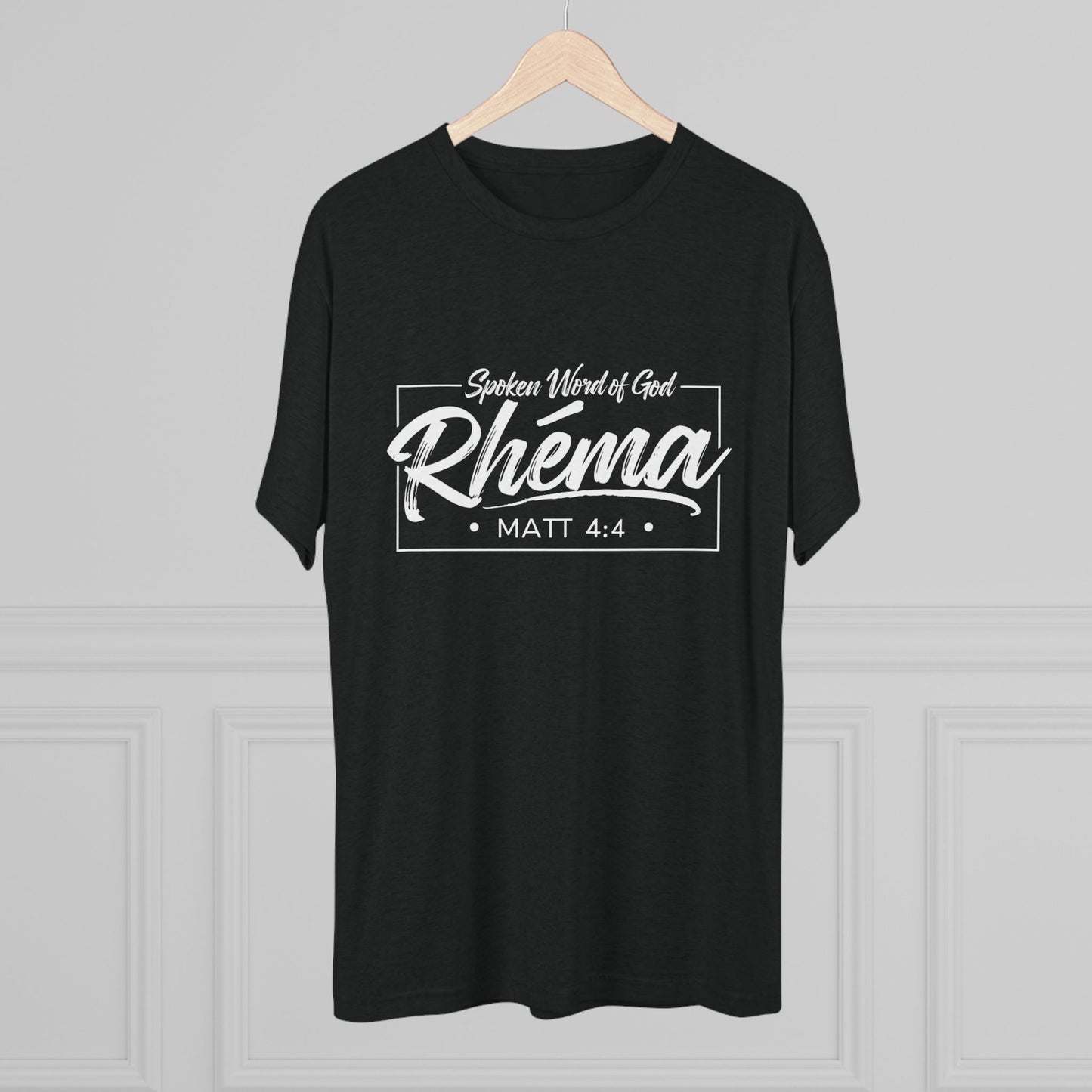 Rhema Unisex Tri-Blend Crew Tee - Inspirational Christian T-Shirt