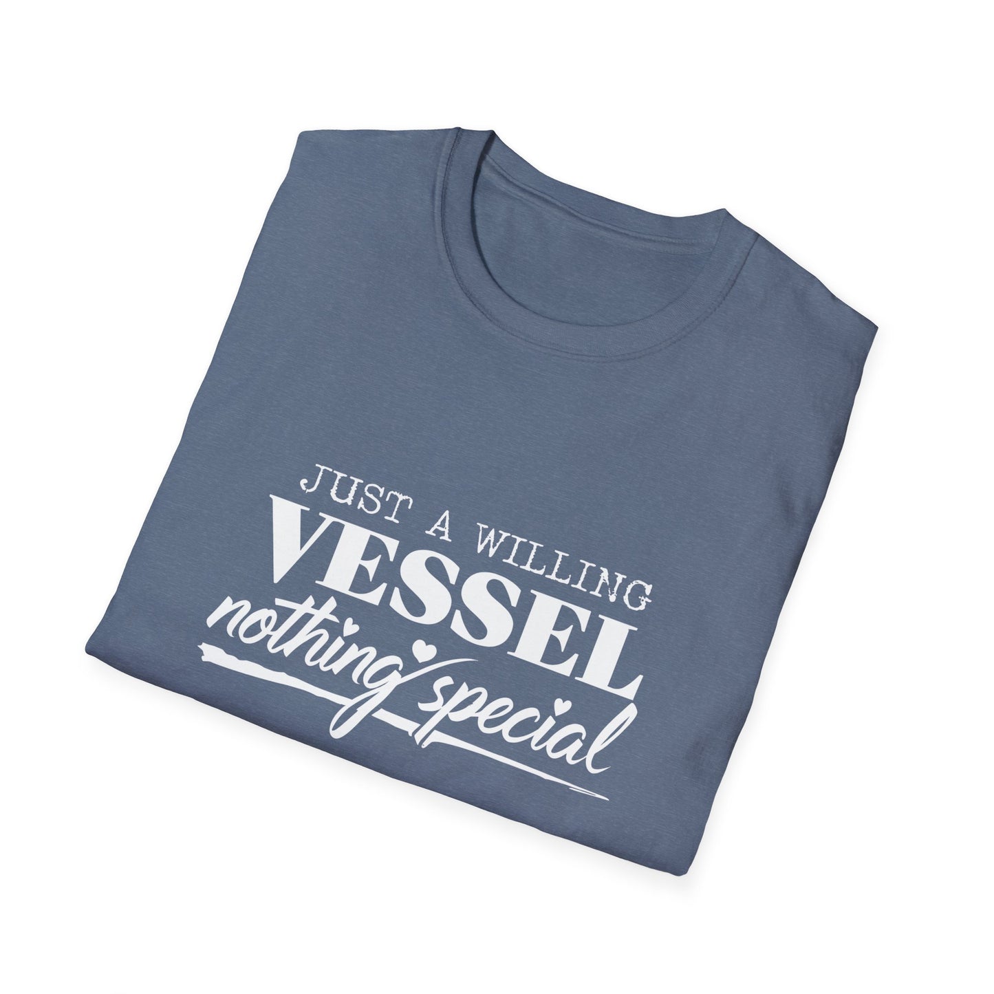 DESSY Women's Softstyle T-Shirt - Just a Willing Vessel Women's Design