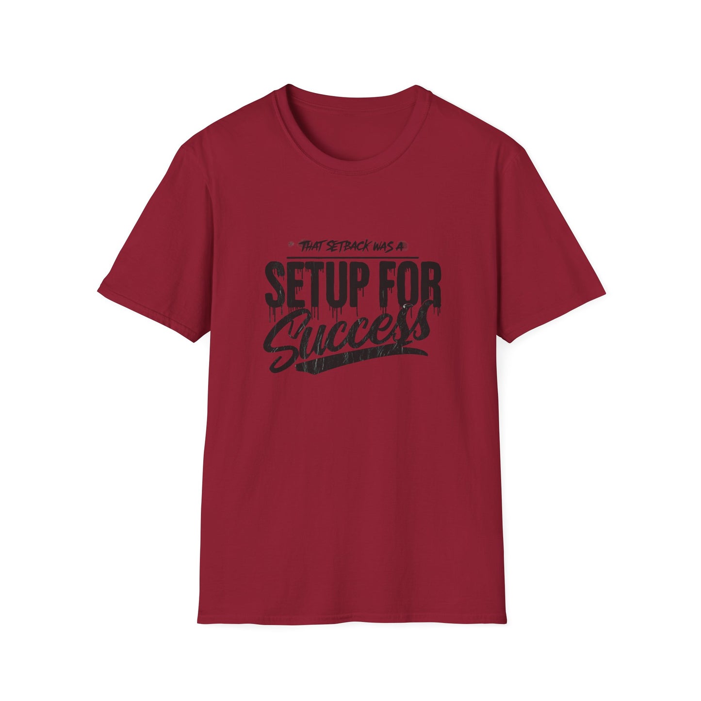 'That setback was a Setup for Success' - Unisex soft style T-Shirt