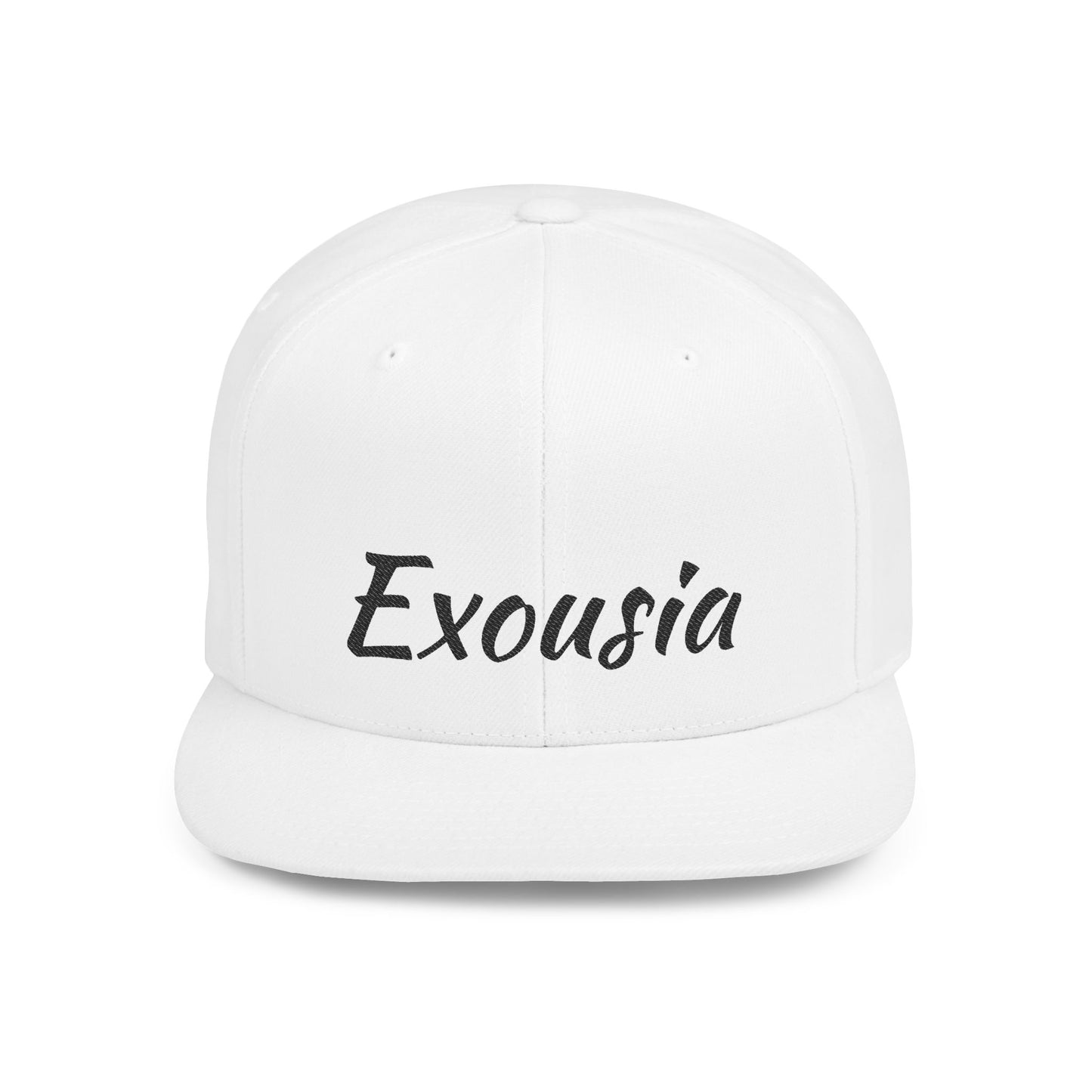 Exousia Flat Bill Snapback Hat Unisex