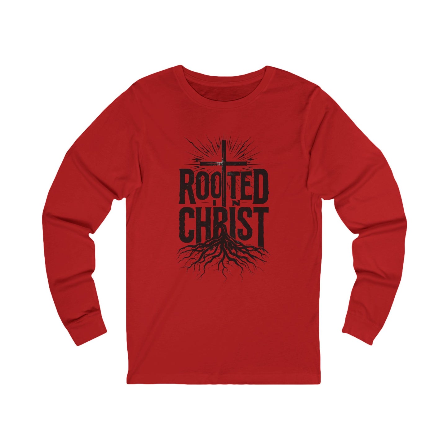 'Rooted in Christ' - Unisex Long Sleeve Tee