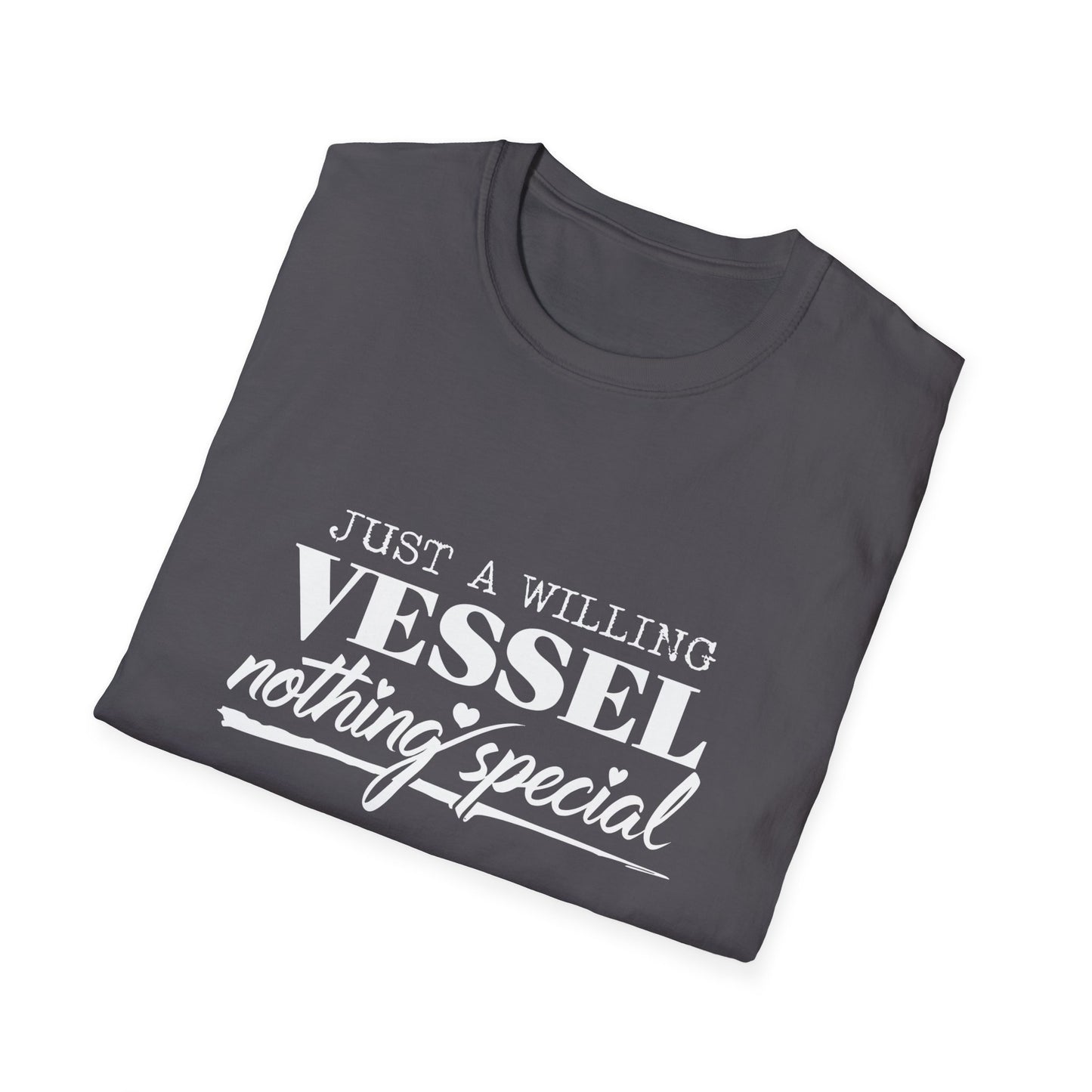 DESSY Women's Softstyle T-Shirt - Just a Willing Vessel Women's Design