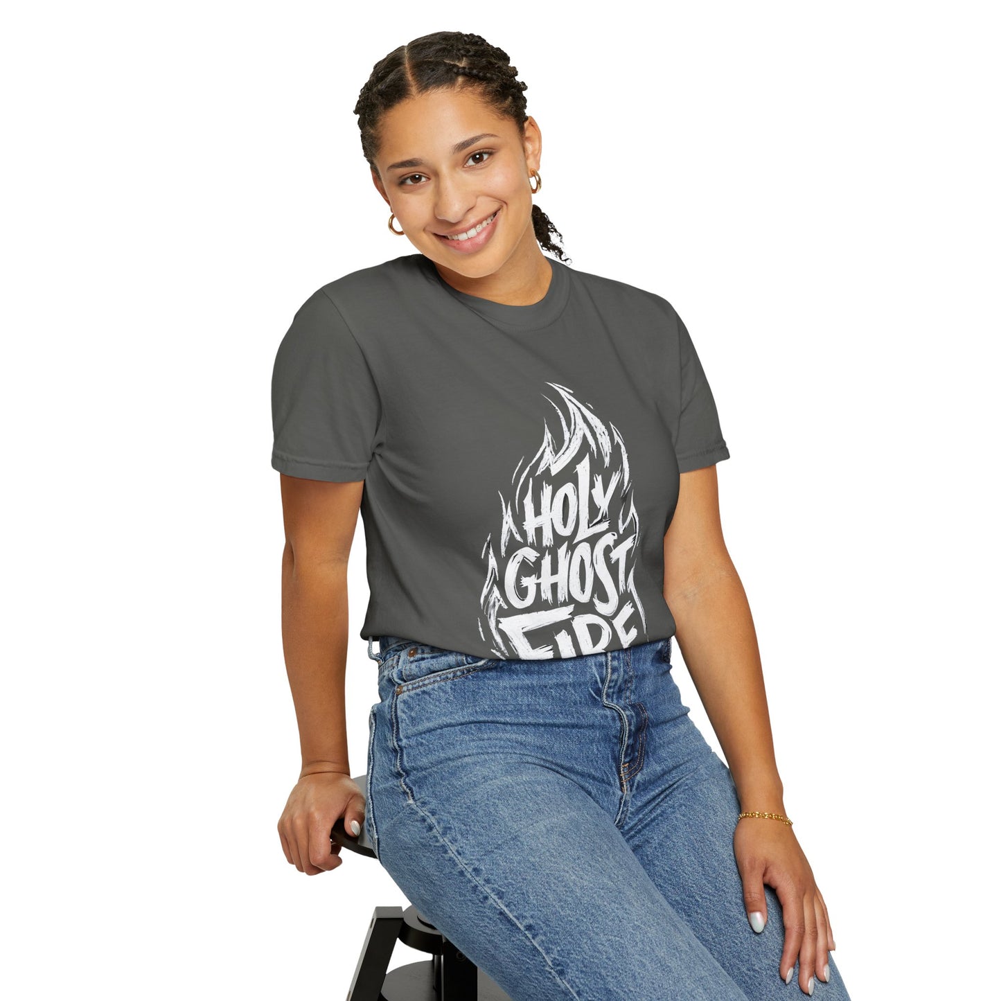 Holy Ghost Fire - Unisex Garment-Dyed T-Shirt