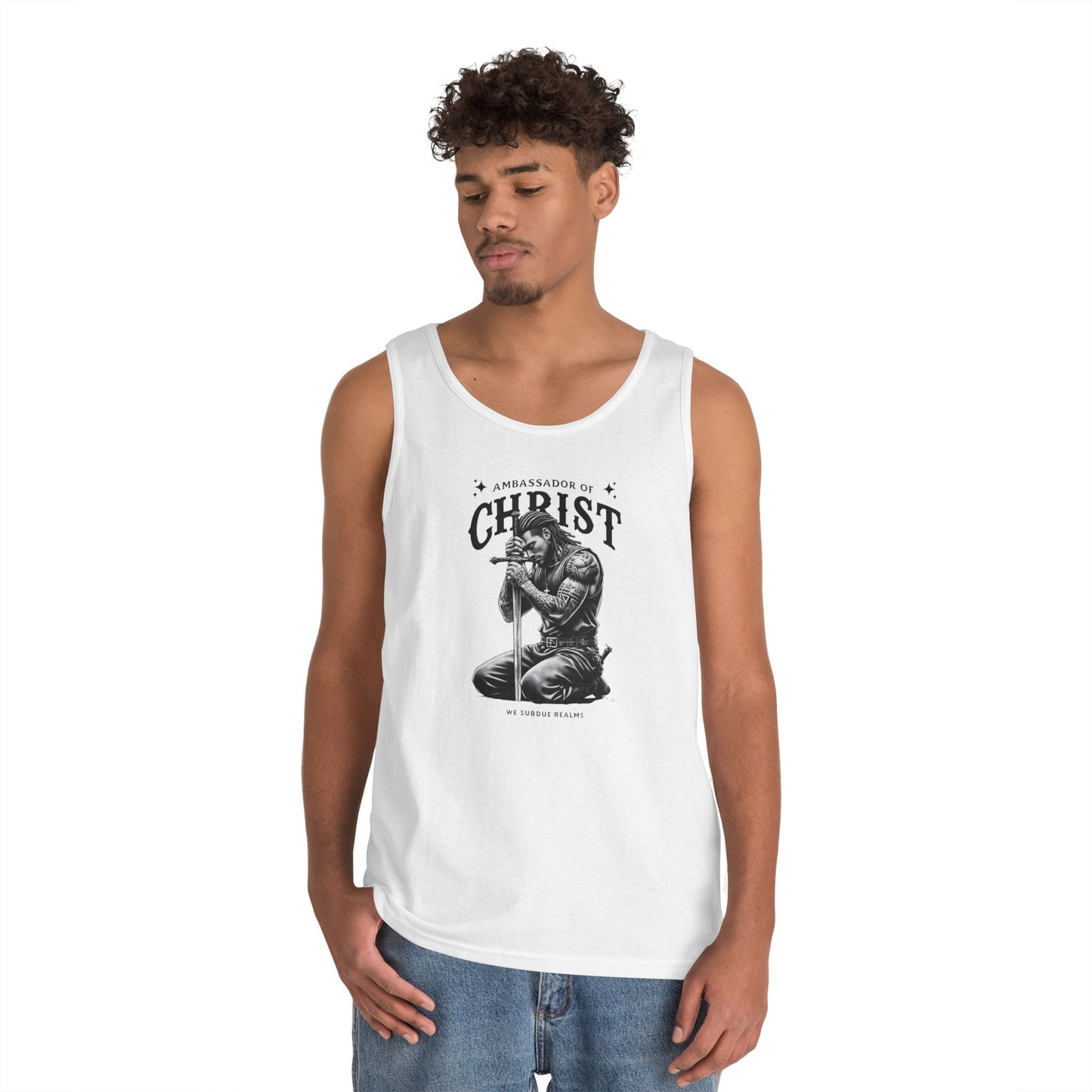 Ambassador of Christ - Mens Heavy cotton tank top
