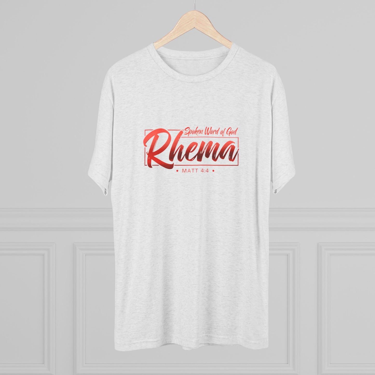 Rhema Unisex Tri-Blend Crew Tee - Inspirational Christian T-Shirt