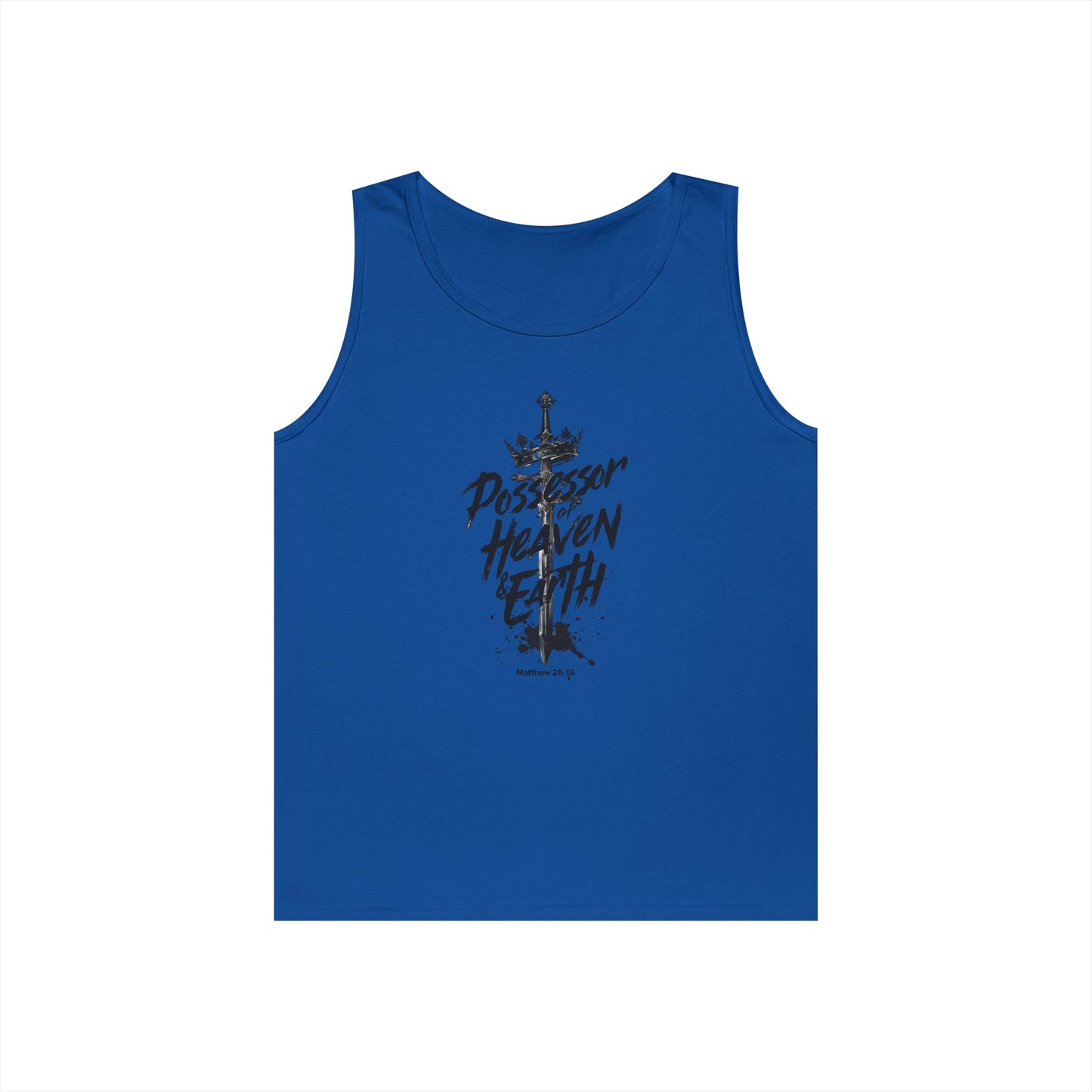 'Possessor of Heaven & Earth' - Men's Heavy Cotton Tank Top