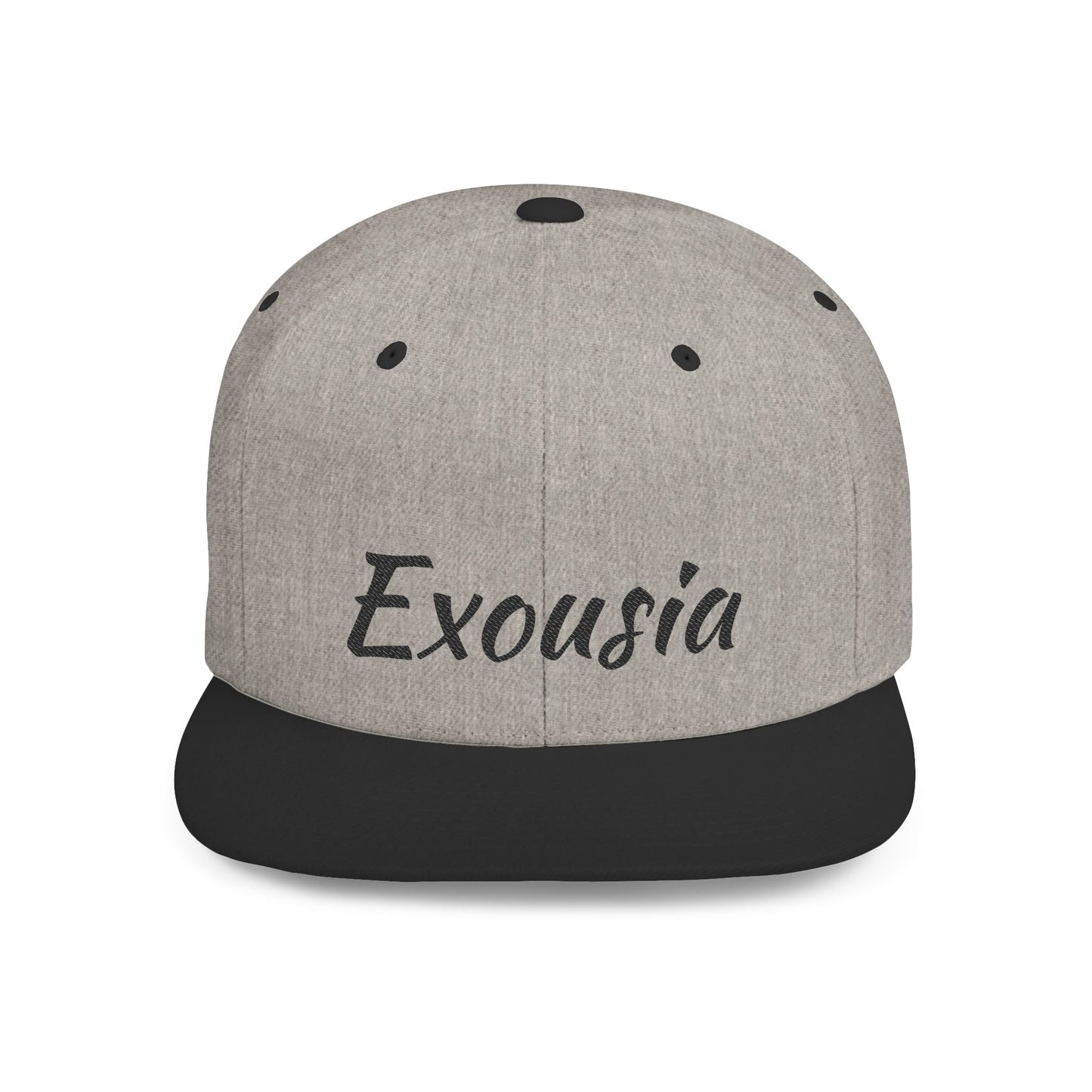 Exousia Flat Bill Snapback Hat Unisex