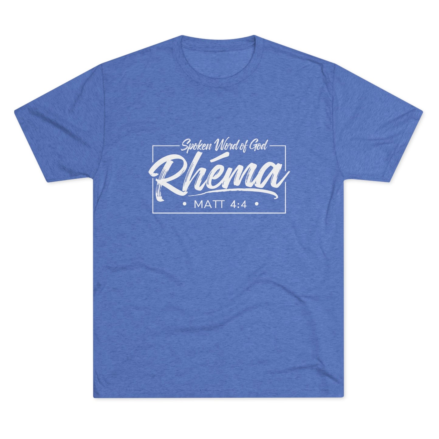 Rhema Unisex Tri-Blend Crew Tee - Inspirational Christian T-Shirt