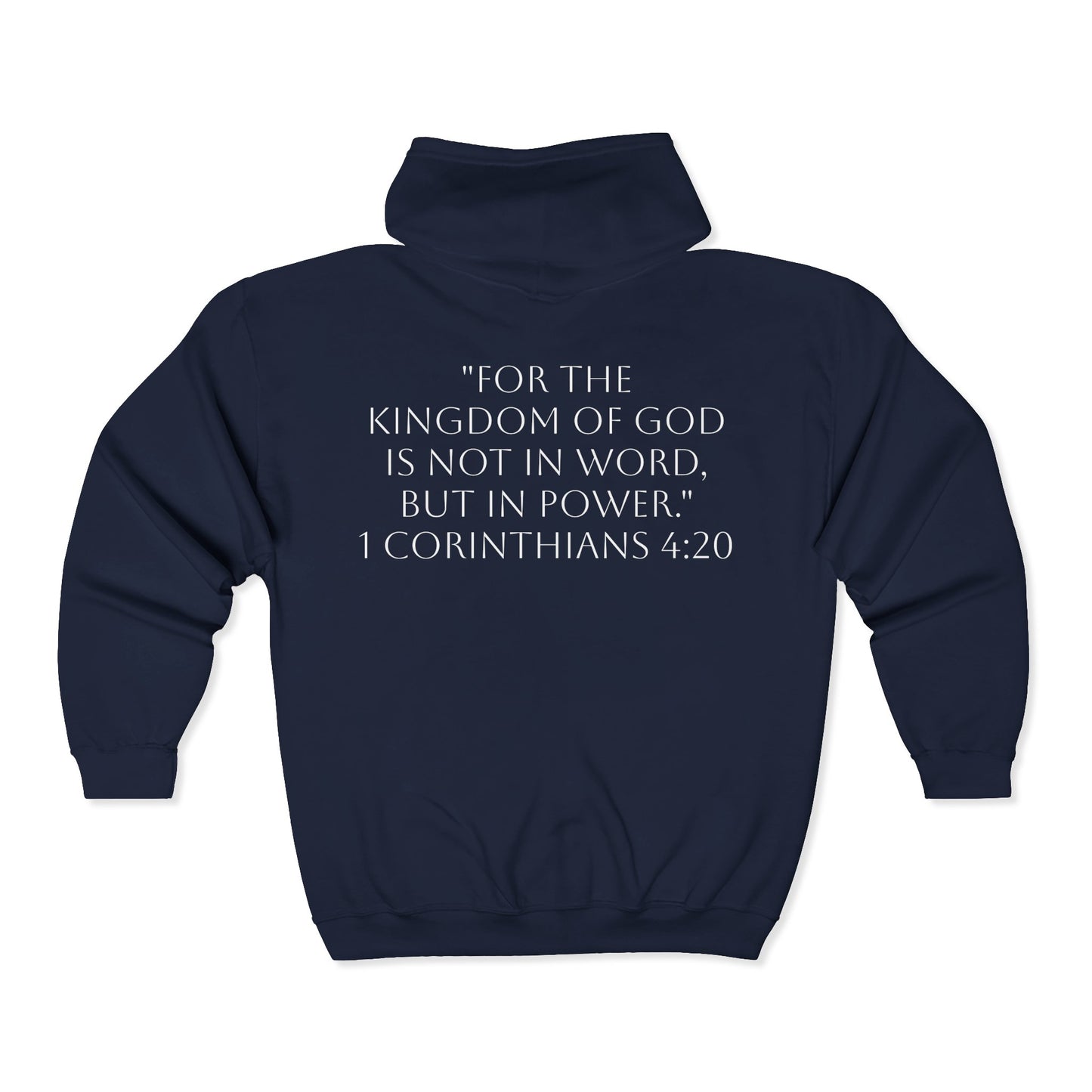 DUNAMIS Full Zip Hoodie, Unisex Heavy Blend Sweatshirt