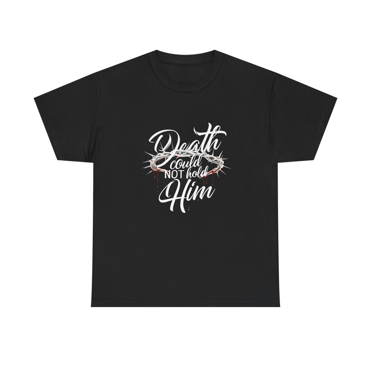 'Death Could Not Hold Him' - Unisex Heavy Cotton Tee