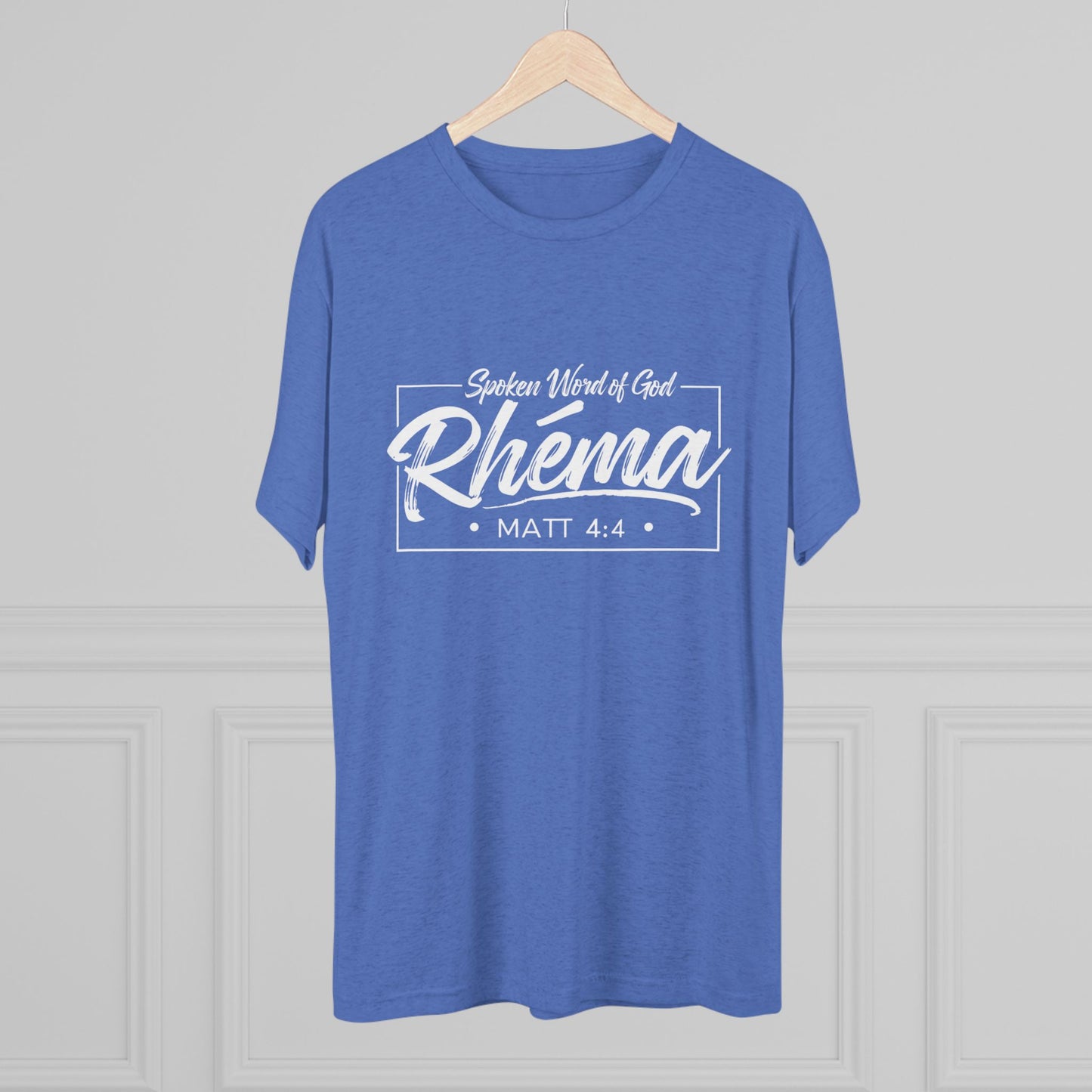 Rhema Unisex Tri-Blend Crew Tee - Inspirational Christian T-Shirt