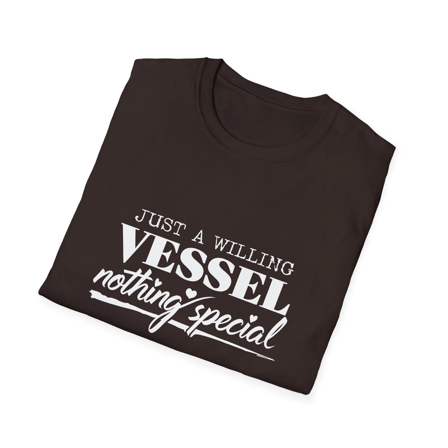DESSY Women's Softstyle T-Shirt - Just a Willing Vessel Women's Design