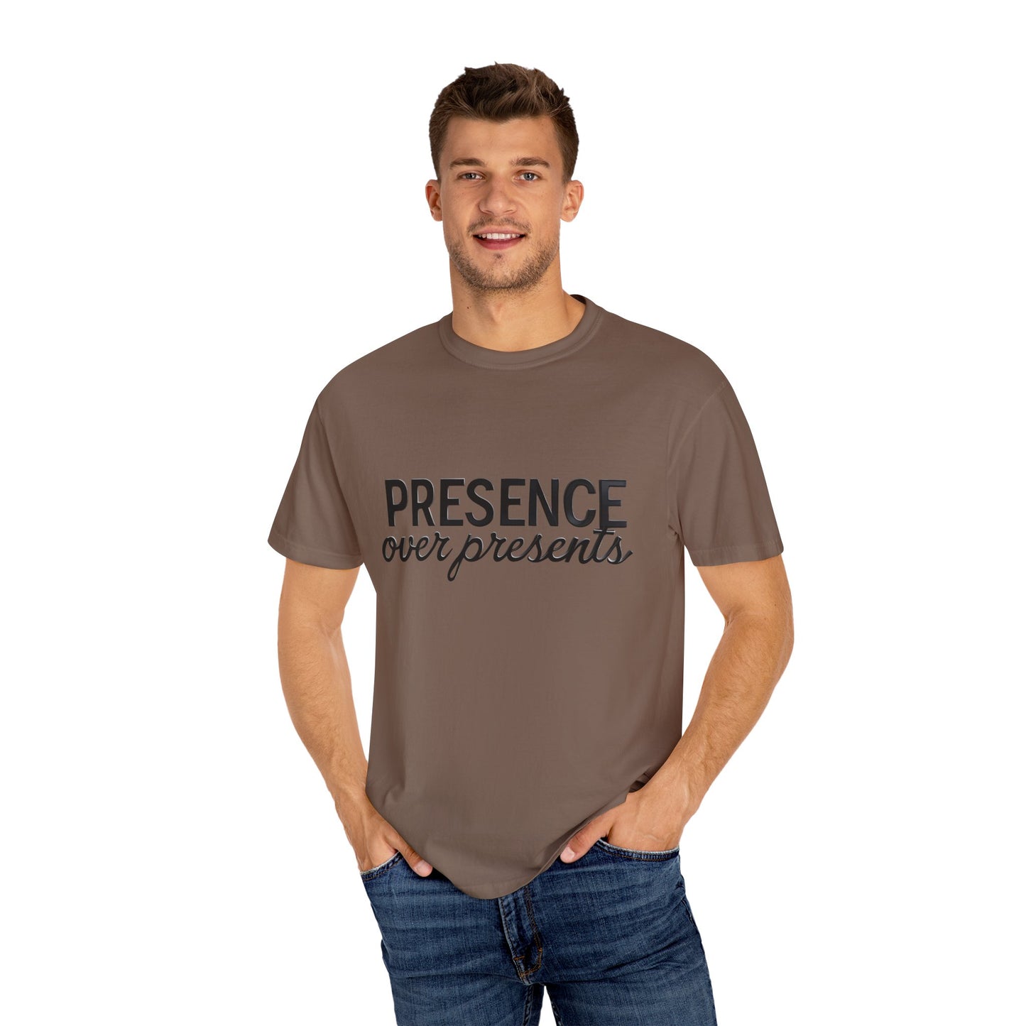 'Presence Over Presents' Inspirational Unisex Tee