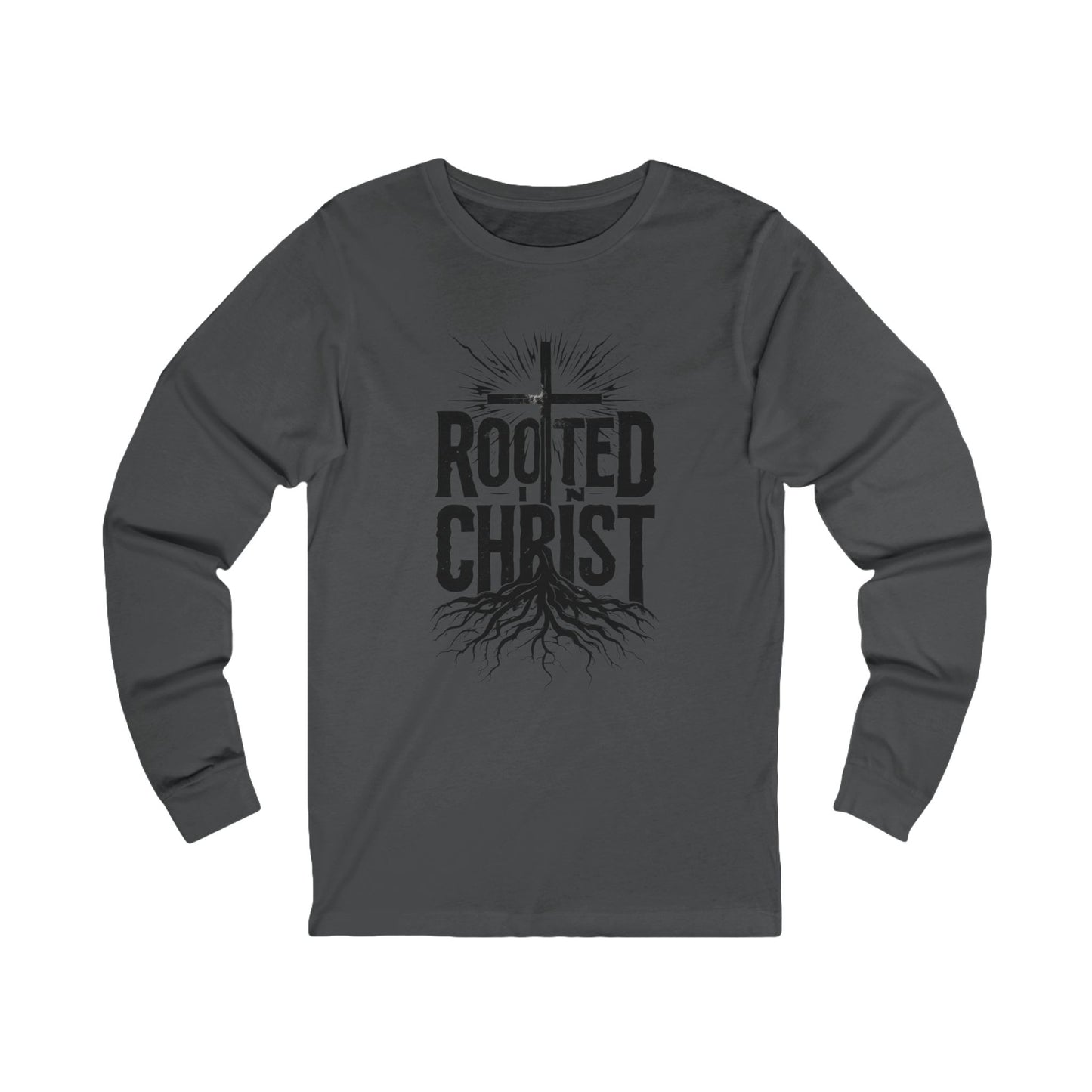 'Rooted in Christ' - Unisex Long Sleeve Tee