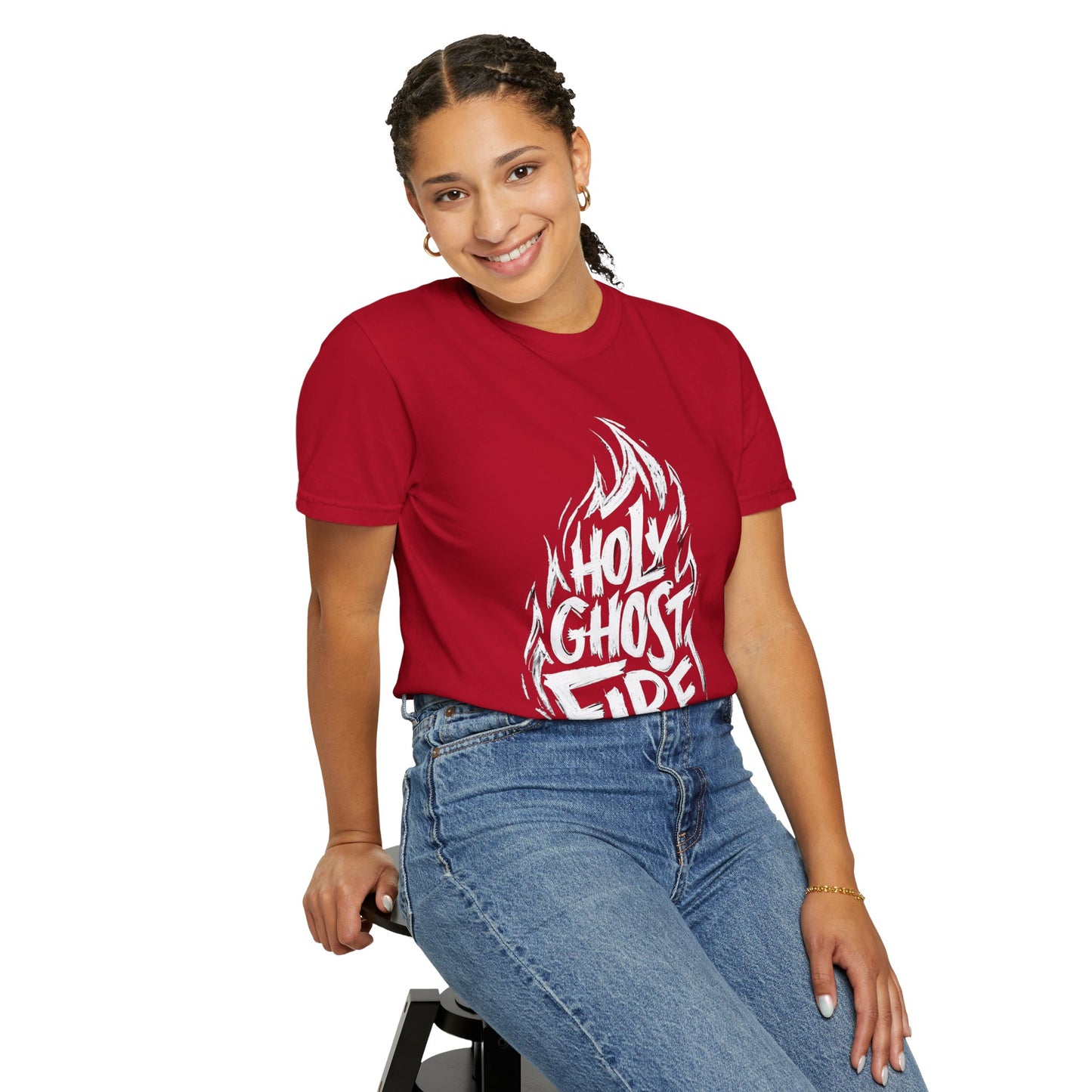 Holy Ghost Fire - Unisex Garment-Dyed T-Shirt