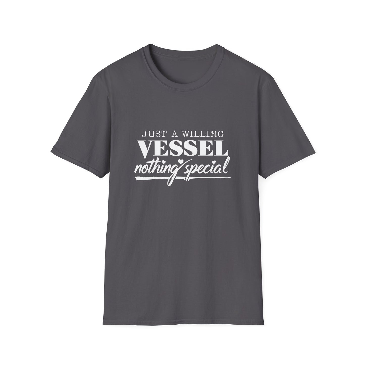 DESSY Women's Softstyle T-Shirt - Just a Willing Vessel Women's Design