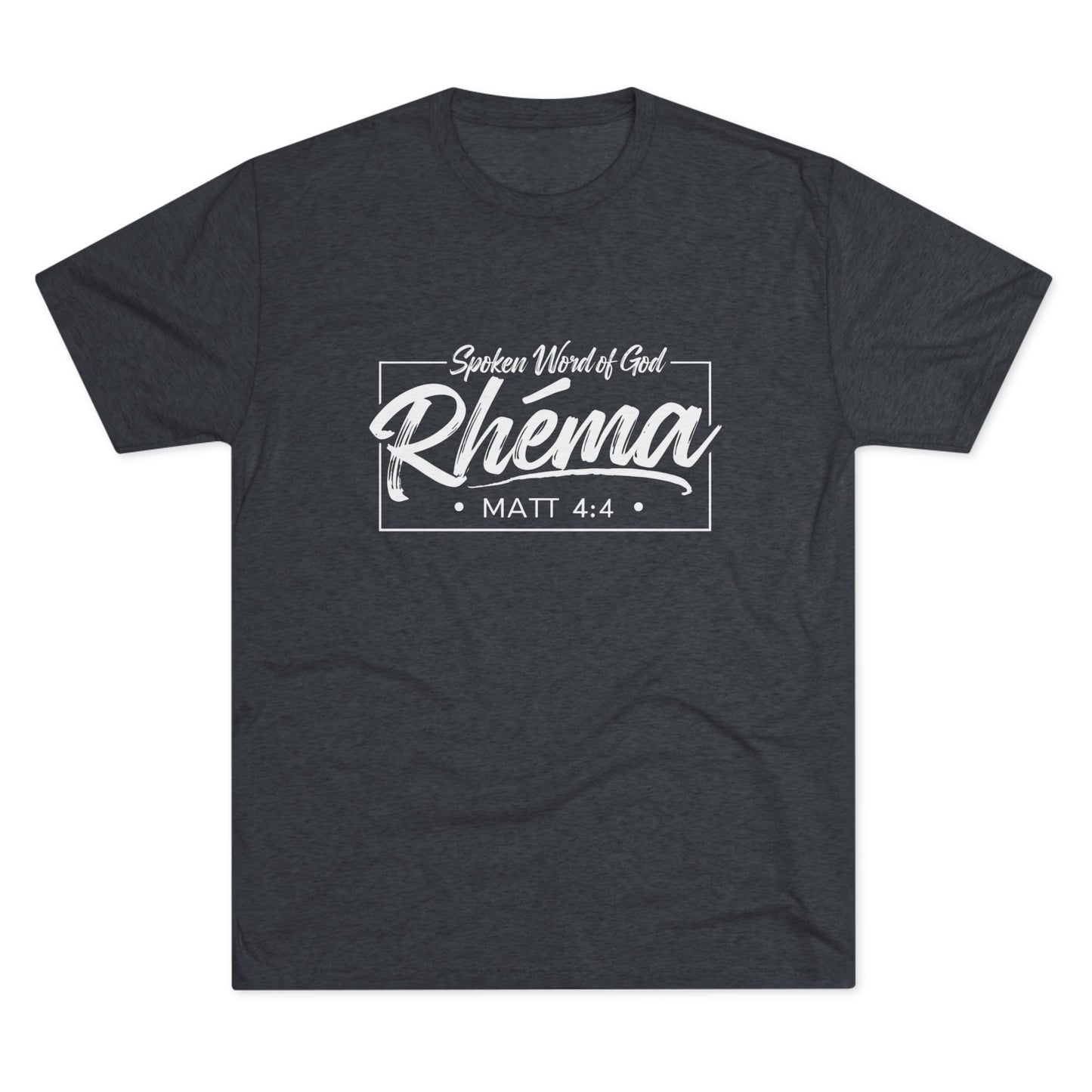 Rhema Unisex Tri-Blend Crew Tee - Inspirational Christian T-Shirt