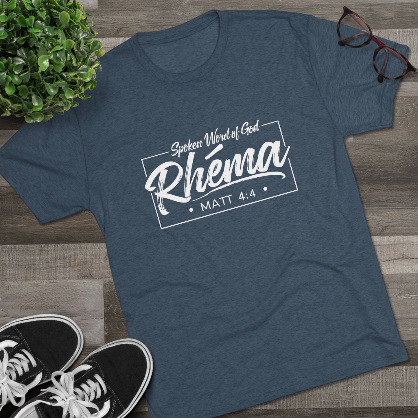 Rhema Unisex Tri-Blend Crew Tee - Inspirational Christian T-Shirt