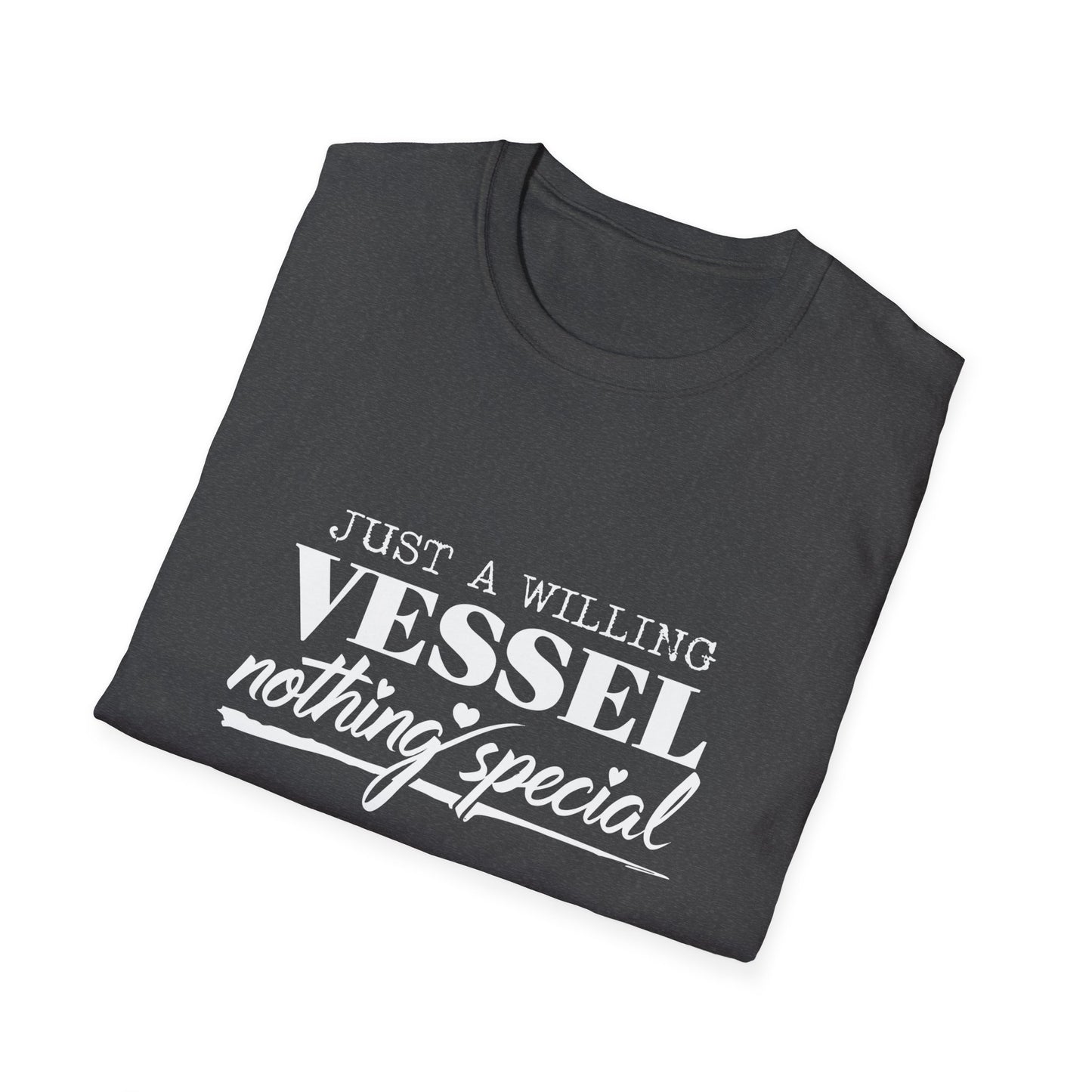 DESSY Women's Softstyle T-Shirt - Just a Willing Vessel Women's Design