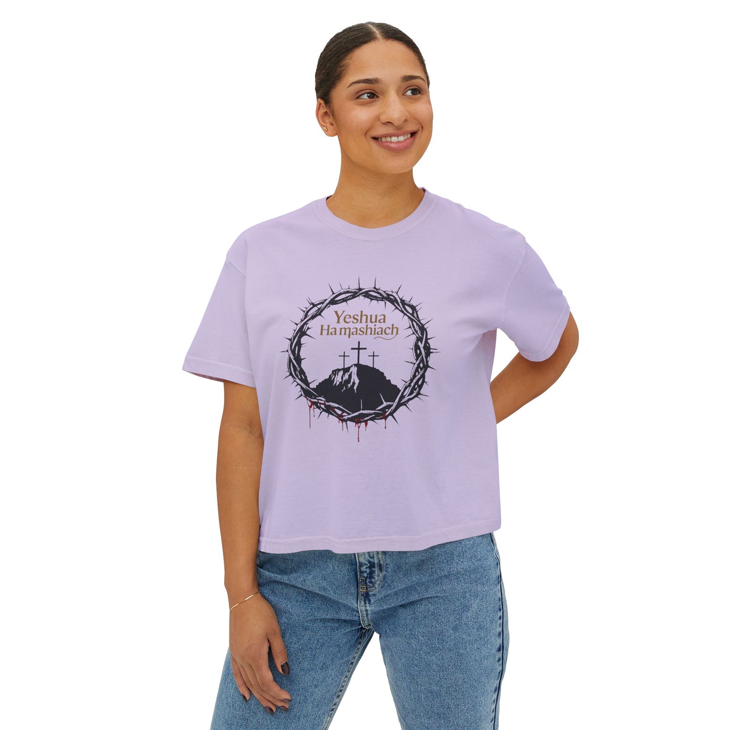 Yeshua HaMashiach- Women's Box Tee