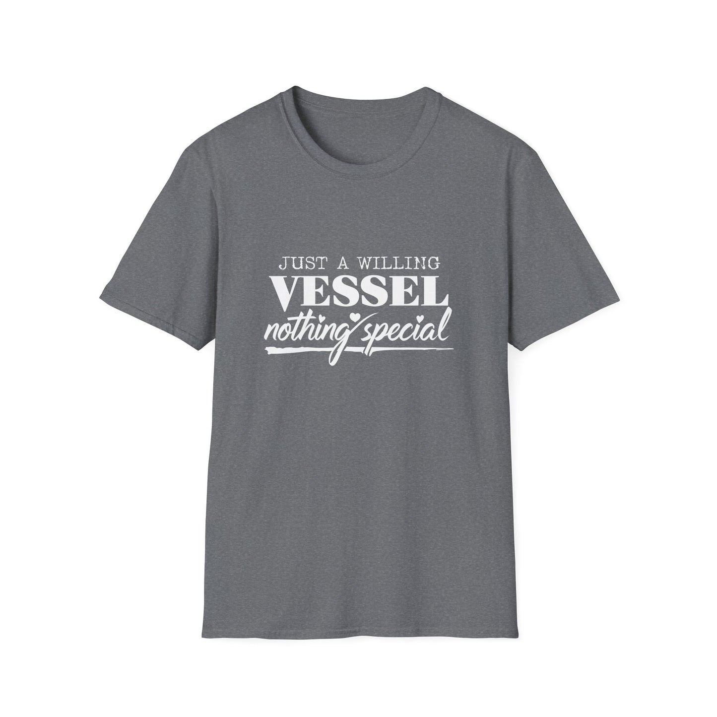 DESSY Women's Softstyle T-Shirt - Just a Willing Vessel Women's Design