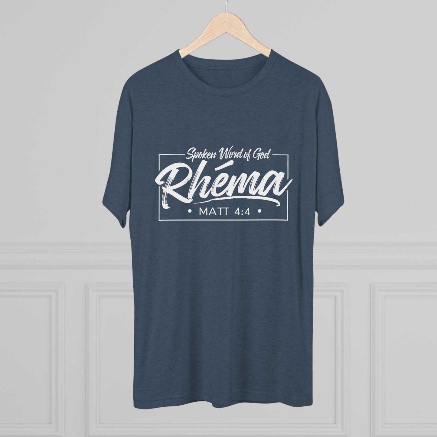 Rhema Unisex Tri-Blend Crew Tee - Inspirational Christian T-Shirt