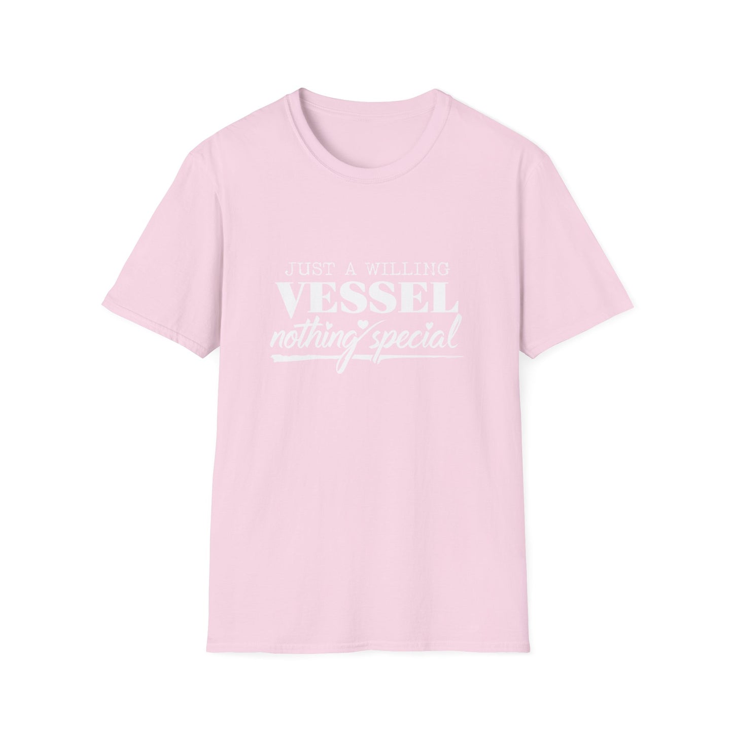 DESSY Women's Softstyle T-Shirt - Just a Willing Vessel Women's Design