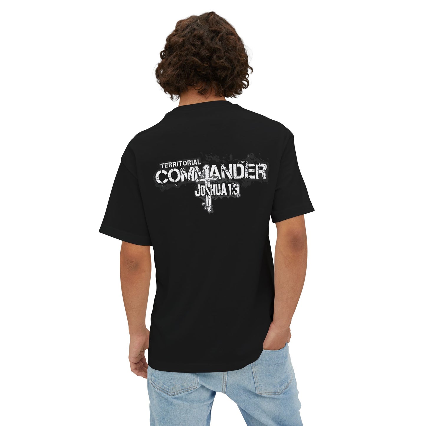 'Territorial Commander' Joshua 1:3 - Unisex Oversized Tee