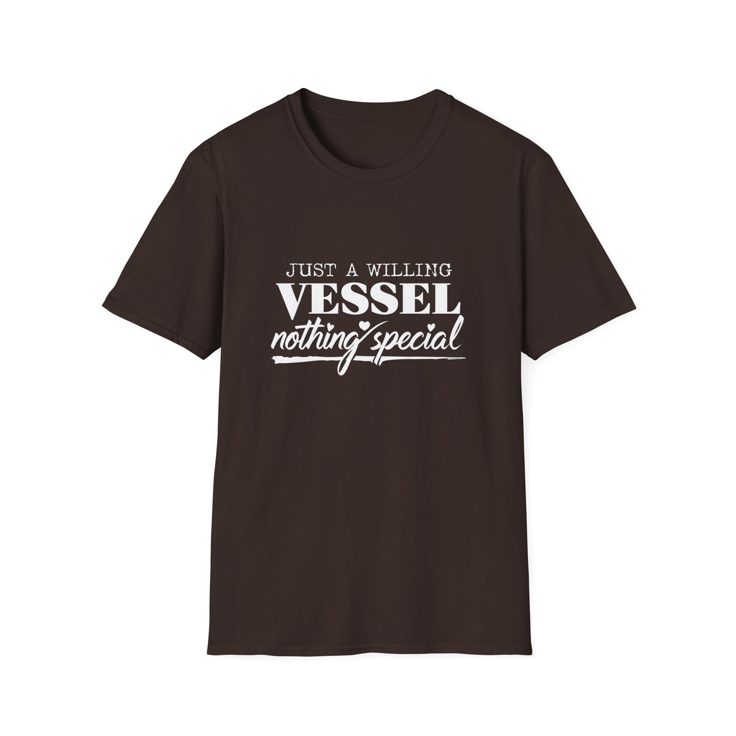 DESSY Women's Softstyle T-Shirt - Just a Willing Vessel Women's Design