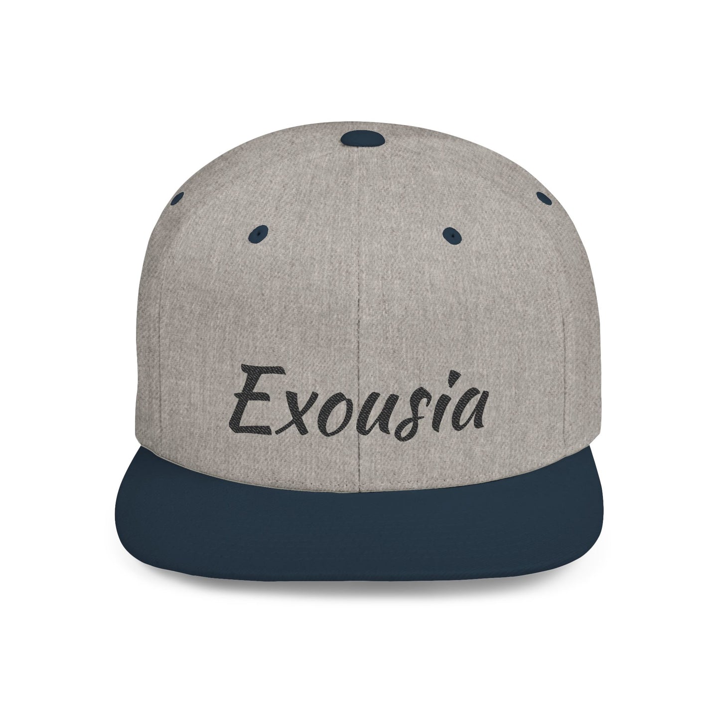 Exousia Flat Bill Snapback Hat Unisex