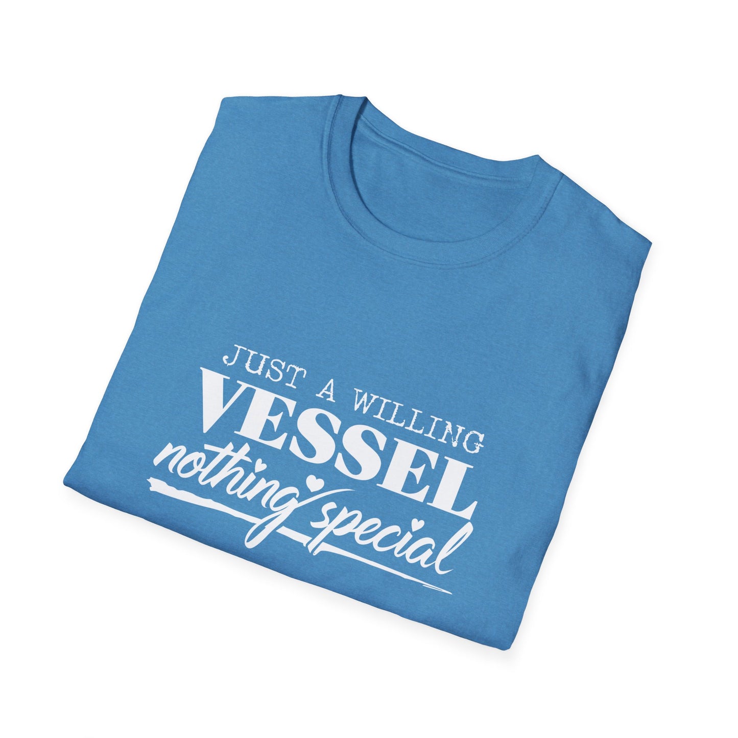 DESSY Women's Softstyle T-Shirt - Just a Willing Vessel Women's Design