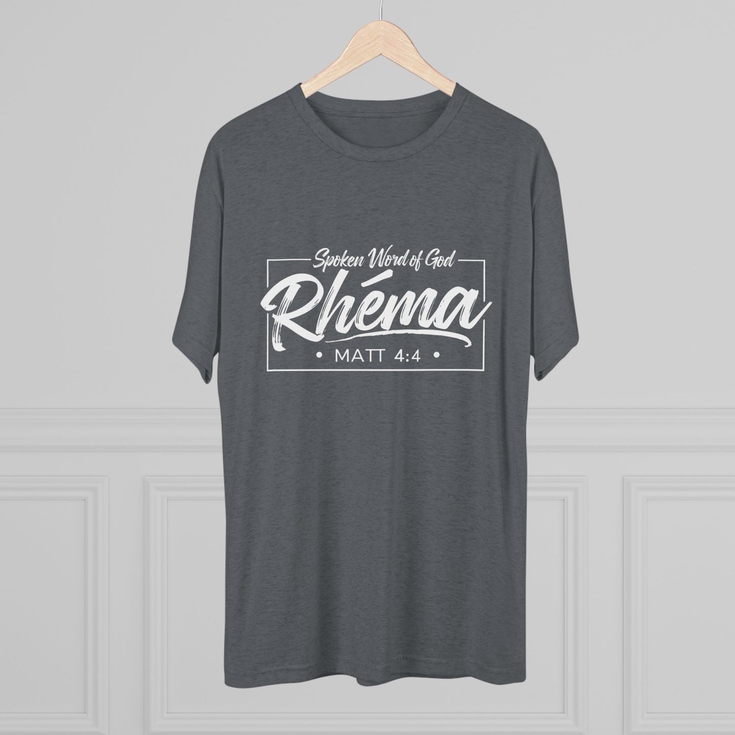 Rhema Unisex Tri-Blend Crew Tee - Inspirational Christian T-Shirt
